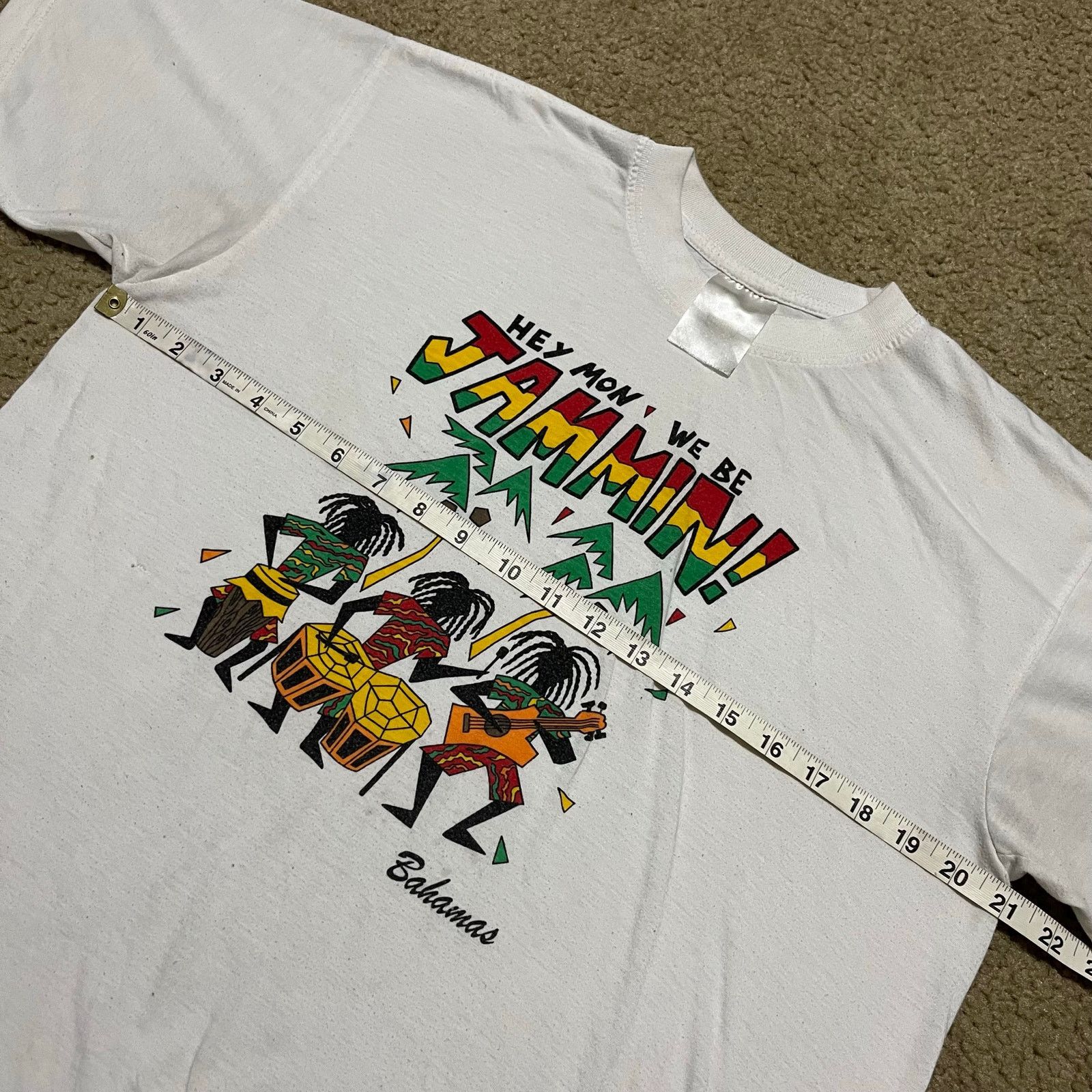 Other Y2K Bahamas Jammin’ Graphic Tourist Rasta Colors Shirt Large Size US L / EU 52-54 / 3 - 6 Thumbnail
