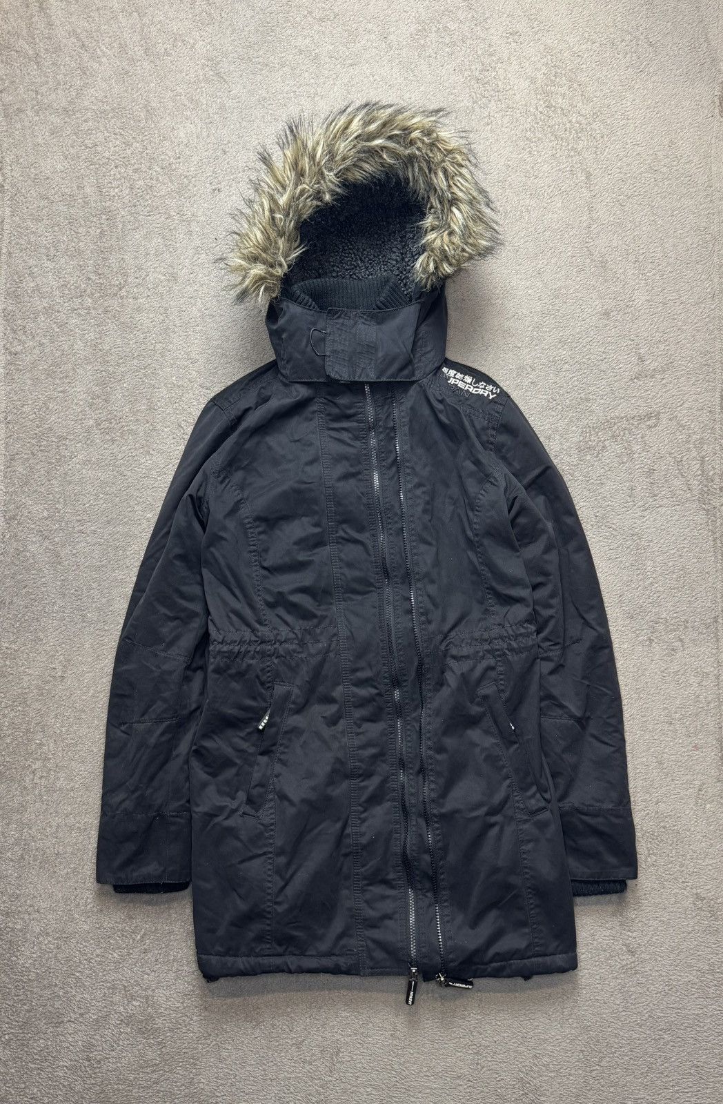 If Six Was Nine × Japanese Brand × Le Grande Bleu (L.G.B.) Superdry Y2K Faux Fur Parka Jacket Ifsixwasnine LGB styled Size M / US 6-8 / IT 42-44 - 6 Thumbnail