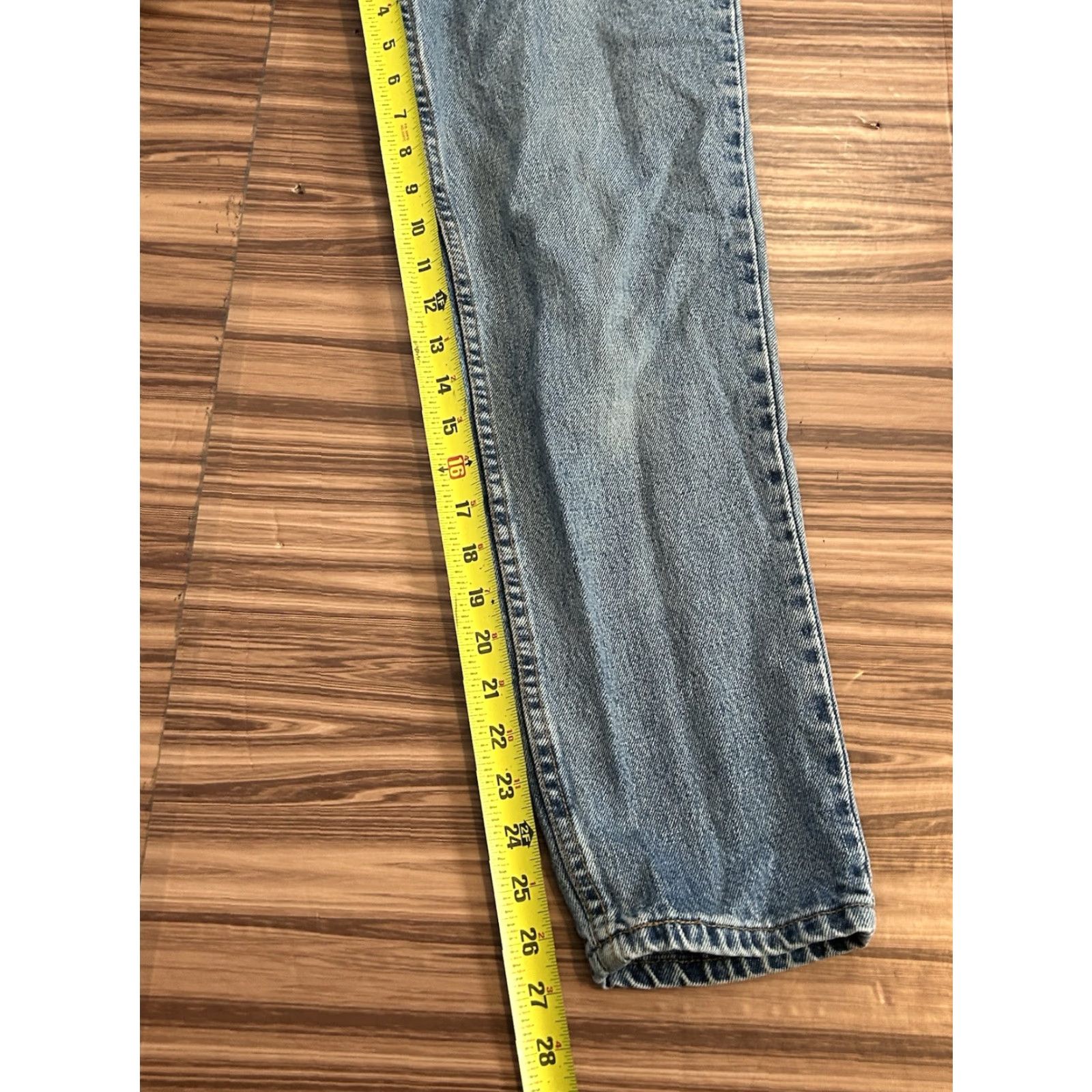 Levi's VINTAGE Levi's 512 Slim Fit Straight Leg Jeans Blue High Rise Juniors 9 Size 30" / US 8 / IT 44 - 3 Thumbnail
