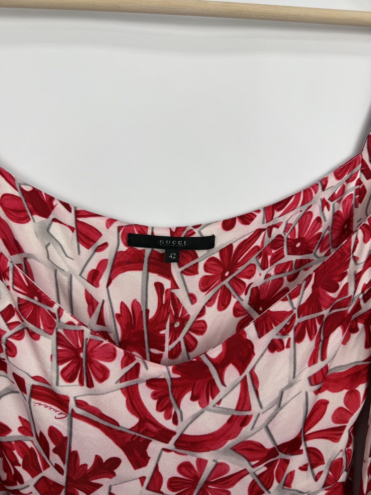 Gucci 🇮🇹 Vintage Gucci Tom Ford Floral Silk Dress Flower Archive Size M / US 6-8 / IT 42-44 - 6 Thumbnail