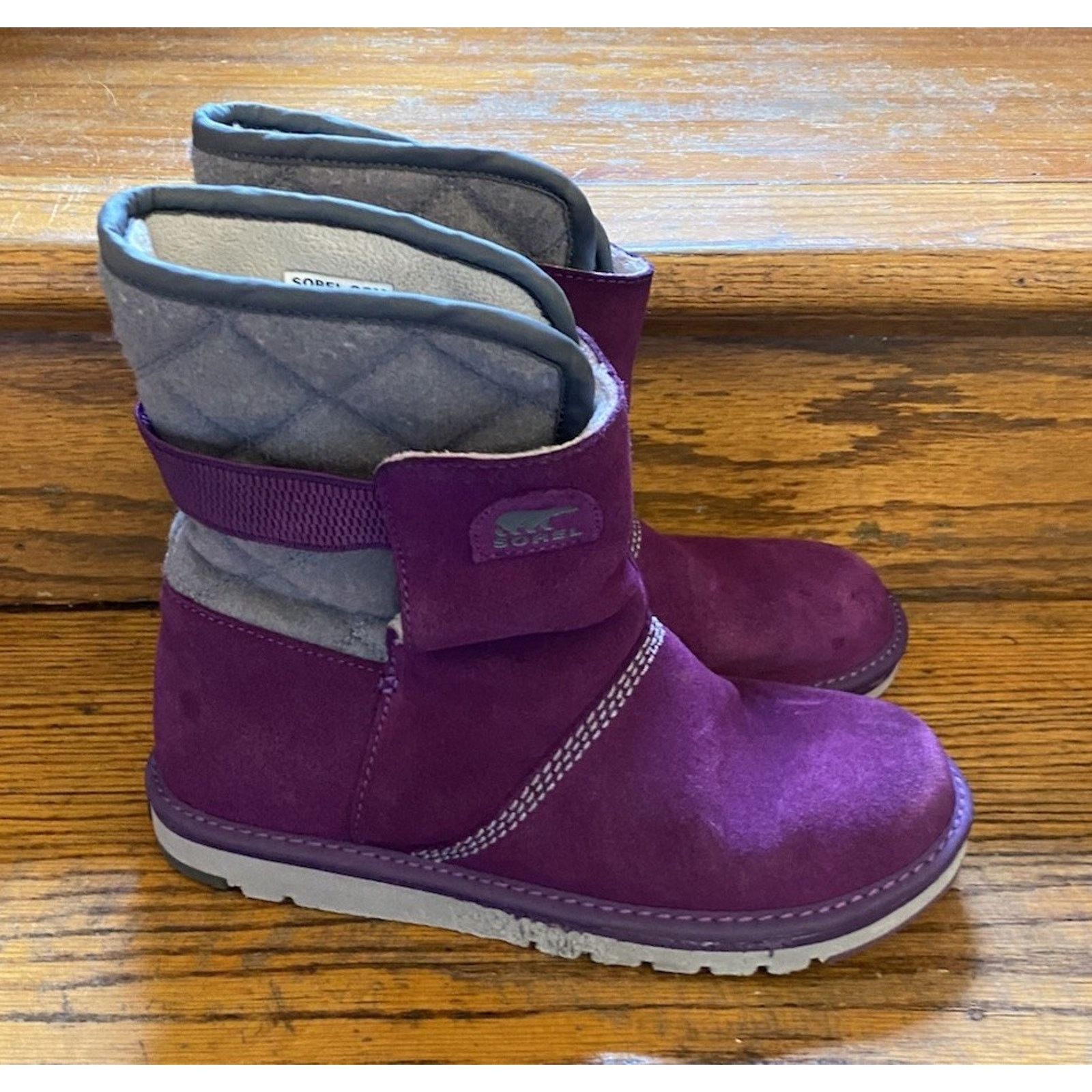 SOREL Sorel Newbie Short Purple Women’s 6M Winter Snow Size US 6 / IT 36 - 3 Thumbnail