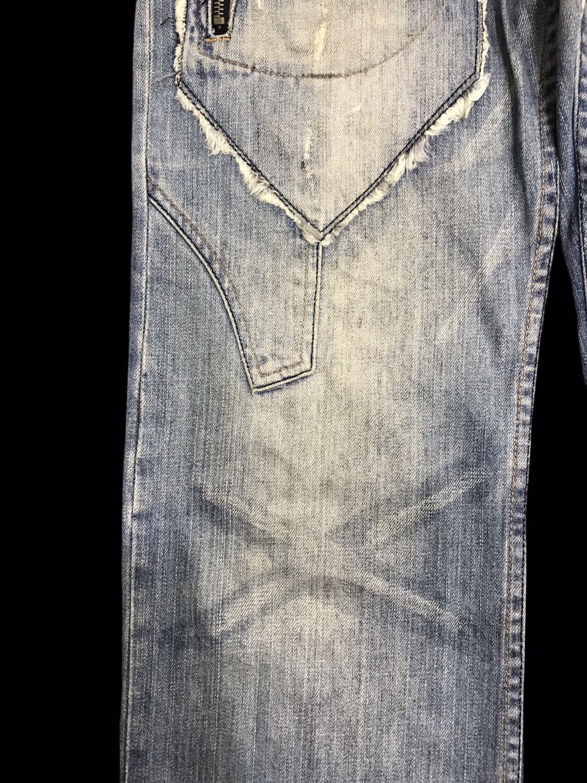 Japanese Brand 💥AVANT GARDE💥Root Three Unfinished Edge Style Denim F341 Size US 33 - 8 Thumbnail