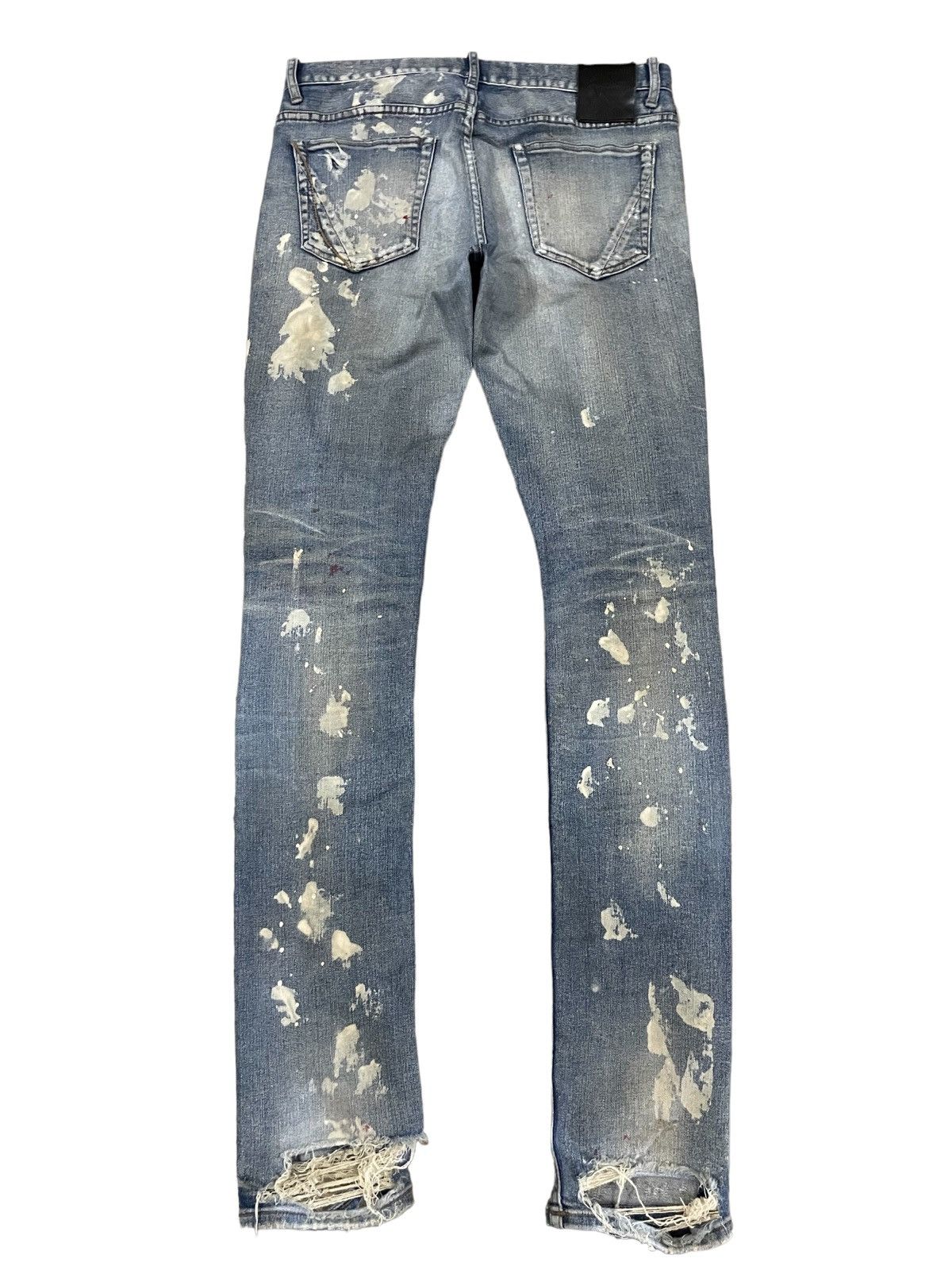 Fagassent Toshiki Aoki Fagassent Paint Splatter Punk Rock Distressed Distort Jeans Size US 31 - 15 Thumbnail