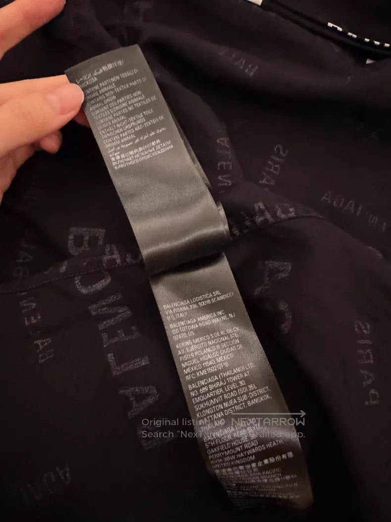 Balenciaga Balenciaga Letter Printed Long Sleeve Shirt Size XS / US 0-2 / IT 36-38 - 6 Thumbnail