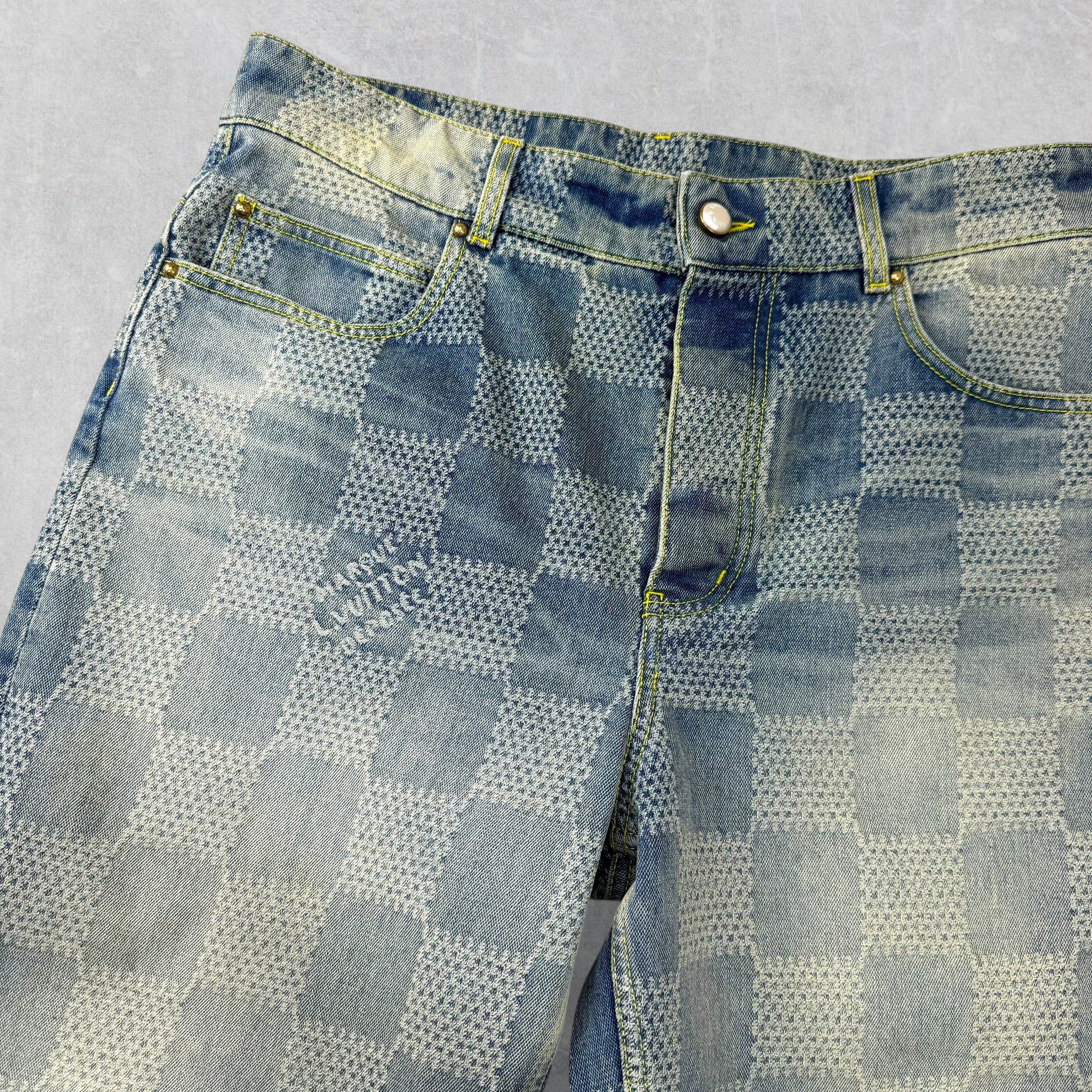 Louis Vuitton Louis Vuitton Damier Denim Skate Pants 32 Size US 32 / EU 48 - 5 Thumbnail