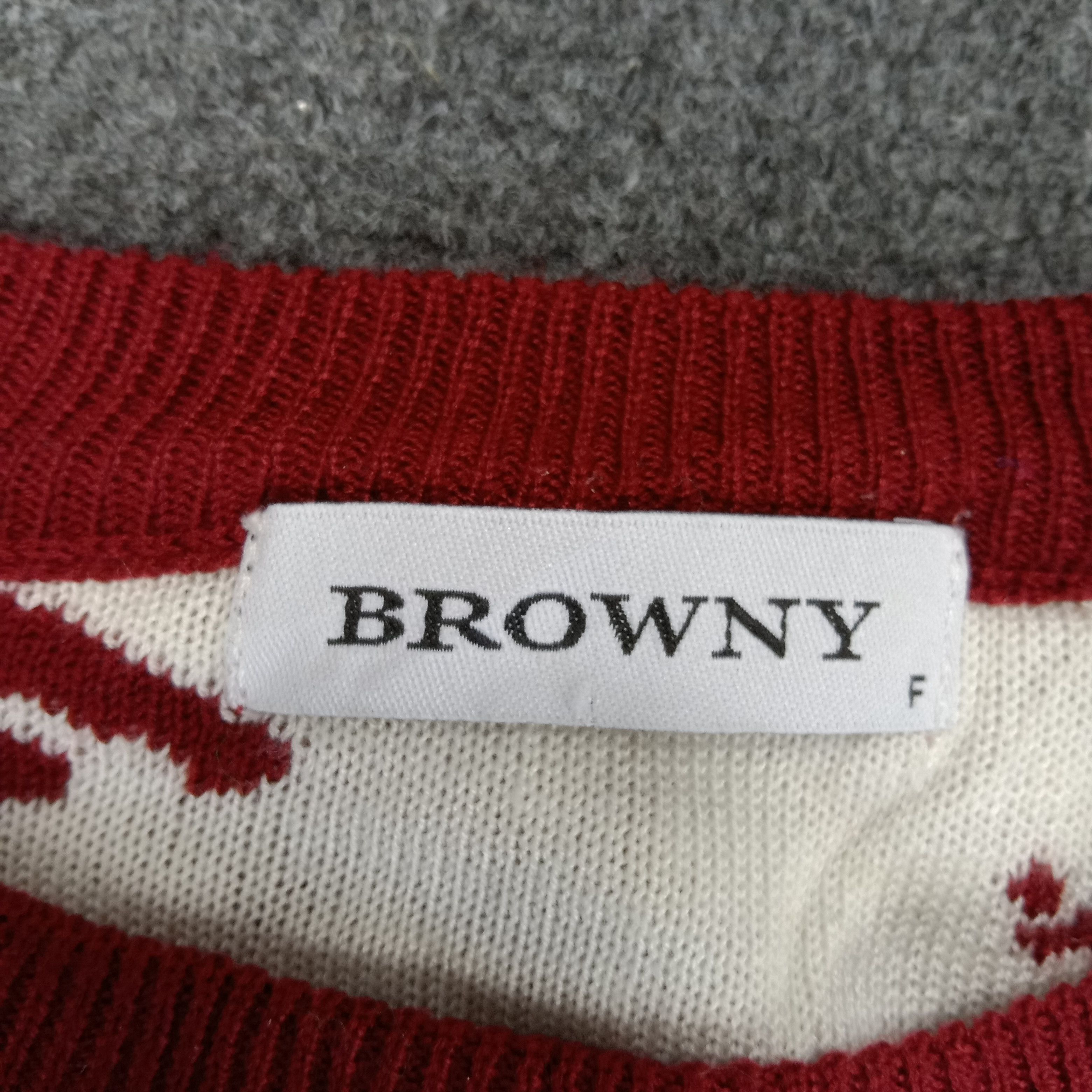 Japanese Brand × Vintage BROWNY Japanese Brand Knitwear Sweatshirt Size US L / EU 52-54 / 3 - 3 Thumbnail