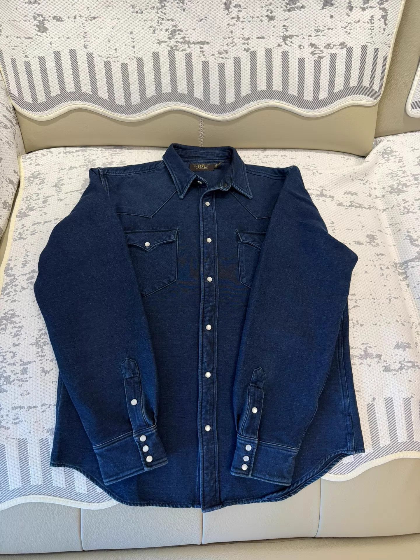 Polo Ralph Lauren Ralph Lauren Double RL FW25 Men's Long Sleeve Denim Shirt L Size US L / EU 52-54 / 3 - 1 Thumbnail
