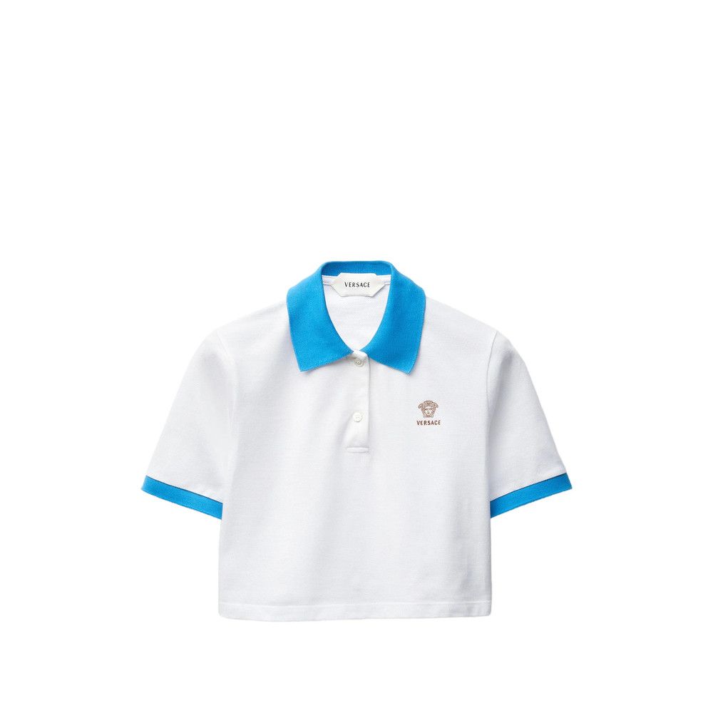 Versace Versace WHITE Tops - Polo Tops Size XS / US 0-2 / IT 36-38 - 1 Thumbnail