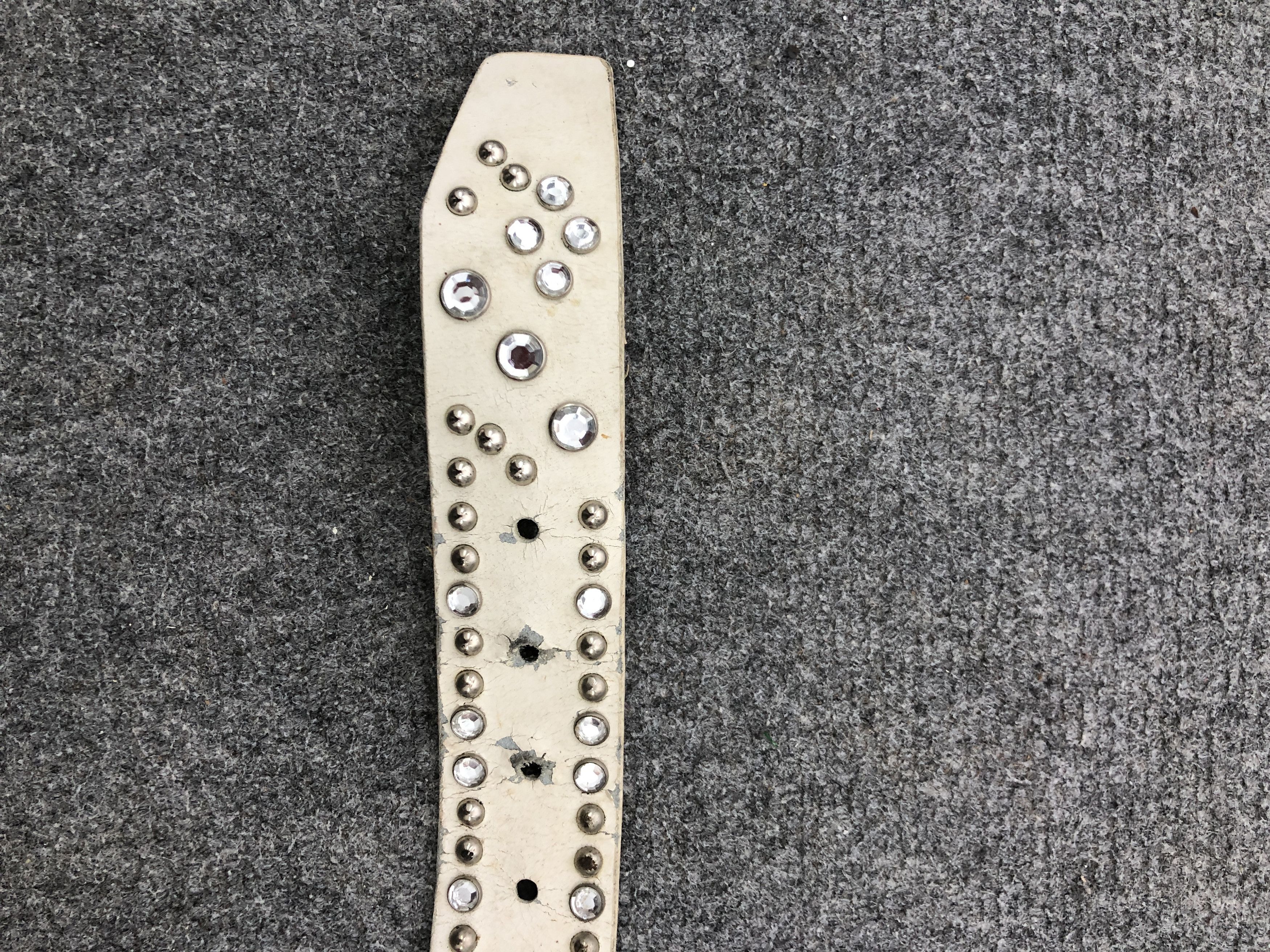 If Six Was Nine Vintage 70s Rhinestones Studded Punk Style Belt Size ONE SIZE - 10 Thumbnail
