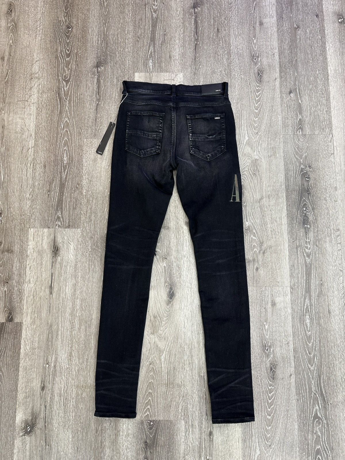 Amiri Amiri Core Applique Jeans “Aged Black” Size US 33 - 2 Thumbnail