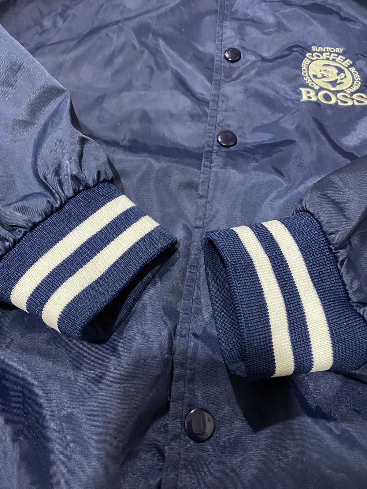 Japanese Brand × Vintage Vintage Suntory Boss Coffee Varsity Jacket Size US L / EU 52-54 / 3 - 5 Thumbnail