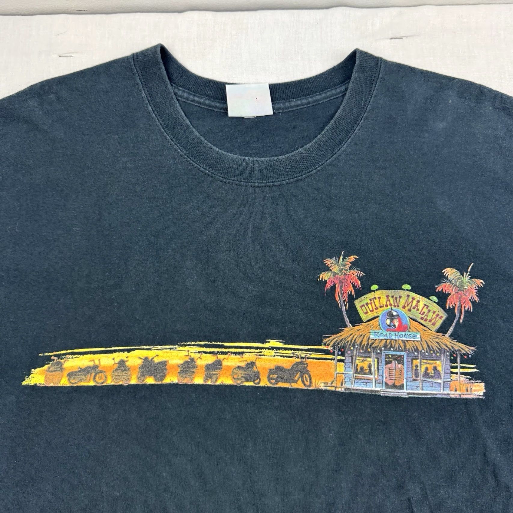 Vintage VINTAGE Caribbean Soul T-Shirt Adult Large Biker Motorcycle Party 2005 Tropical Black Mens" Size US L / EU 52-54 / 3 - 5 Thumbnail