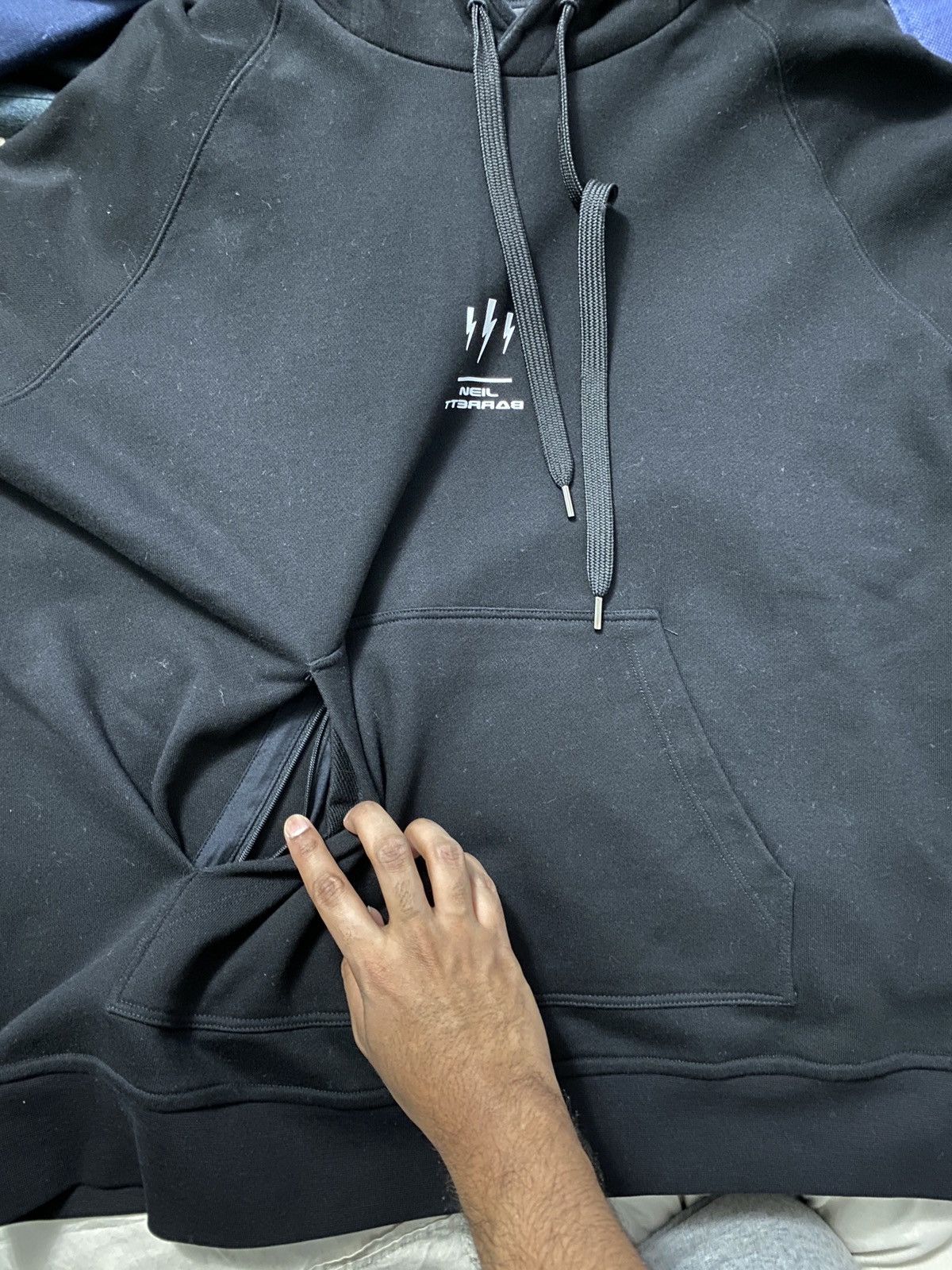 Neil Barrett Black Zeus Rider Hoodie - Neil Barrett Size US M / EU 48-50 / 2 - 10 Thumbnail