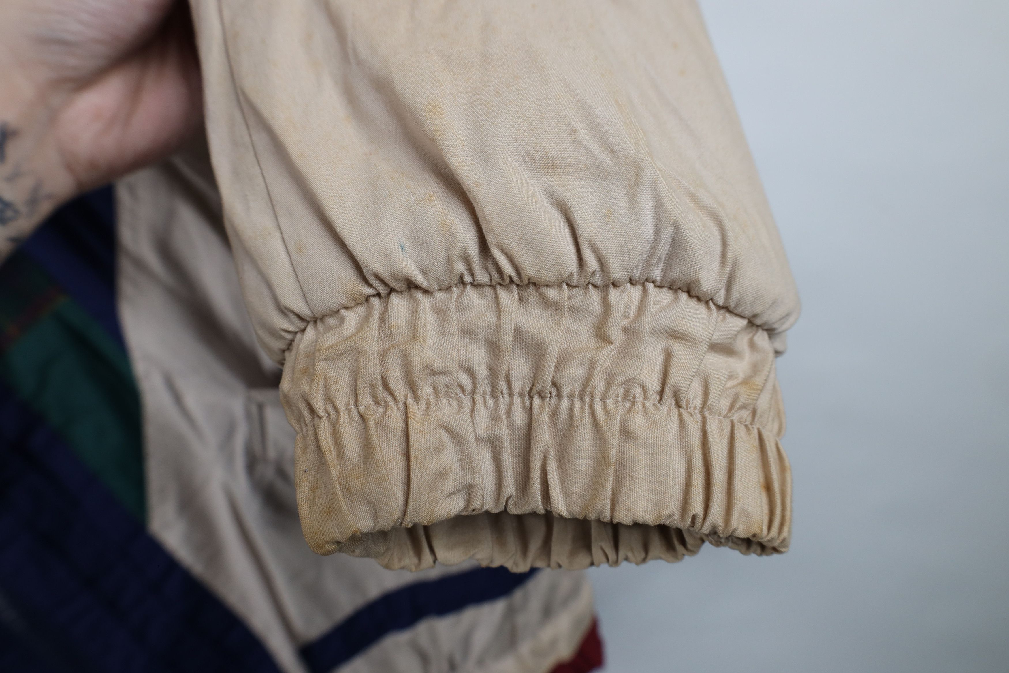 Vintage Vintage 90s Streetwear Patchwork Full Zip Puffer Jacket Size US L / EU 52-54 / 3 - 8 Thumbnail
