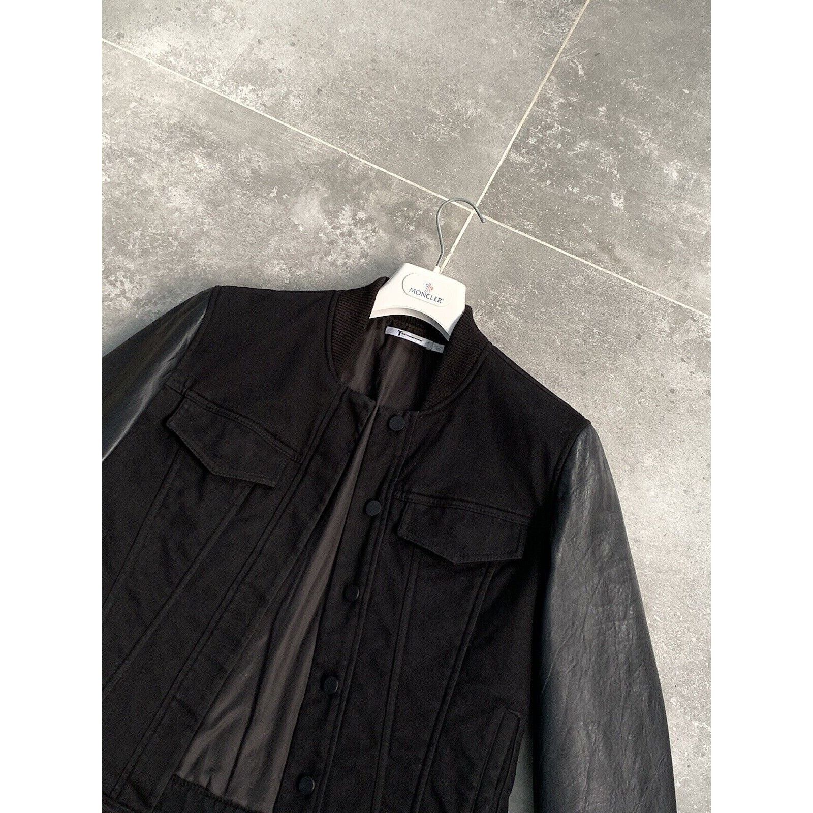 Designer × Japanese Brand × T by Alexander Wang Women ALEXANDER WANG LEATHER Insulated Bomber Jacket L UK 14 Size L / US 10 / IT 46 - 6 Thumbnail