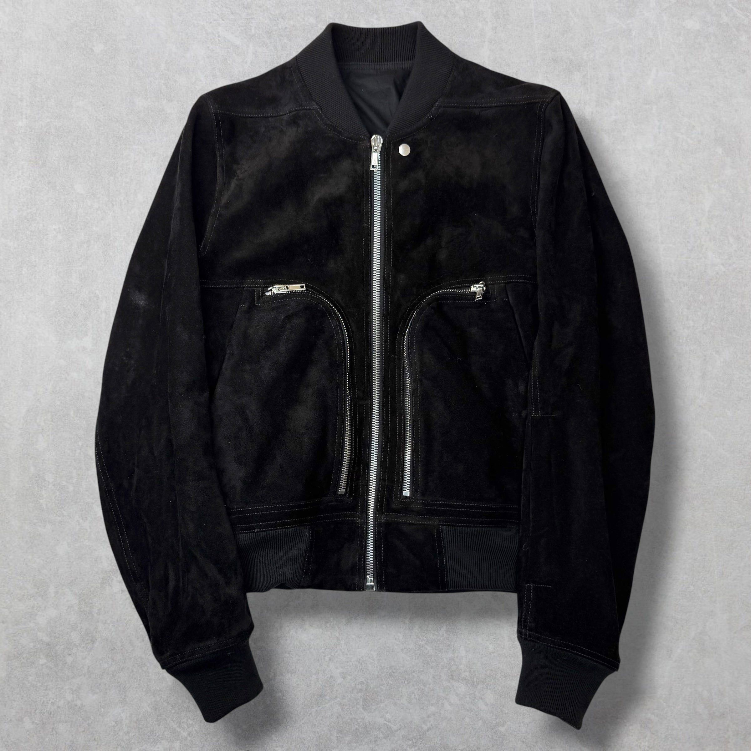 Rick Owens Rick Owens Concordians Bauhaus Suede Flight Jacket 38 (S) Size US S / EU 44-46 / 1 - 1 Thumbnail