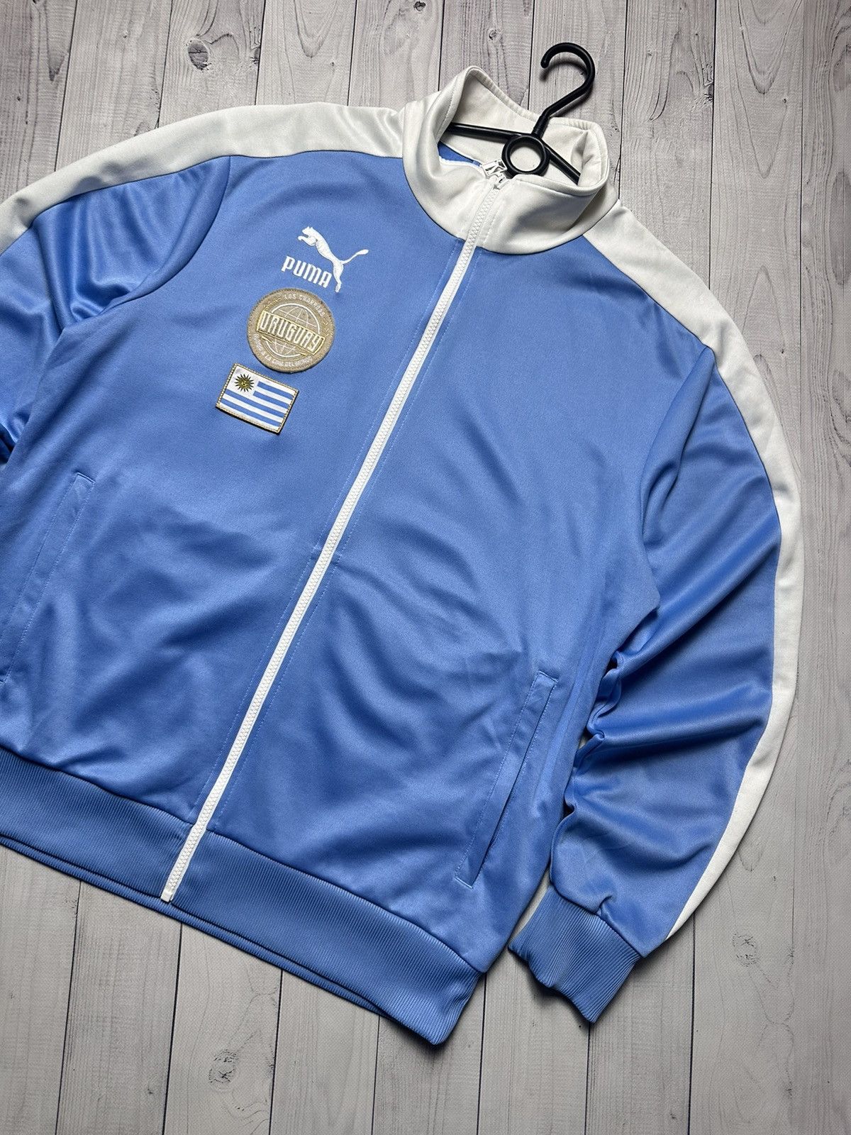 Puma × Vintage Vintage puma Uruguay soccer jersey size L blue logo Size US L / EU 52-54 / 3 - 2 Thumbnail