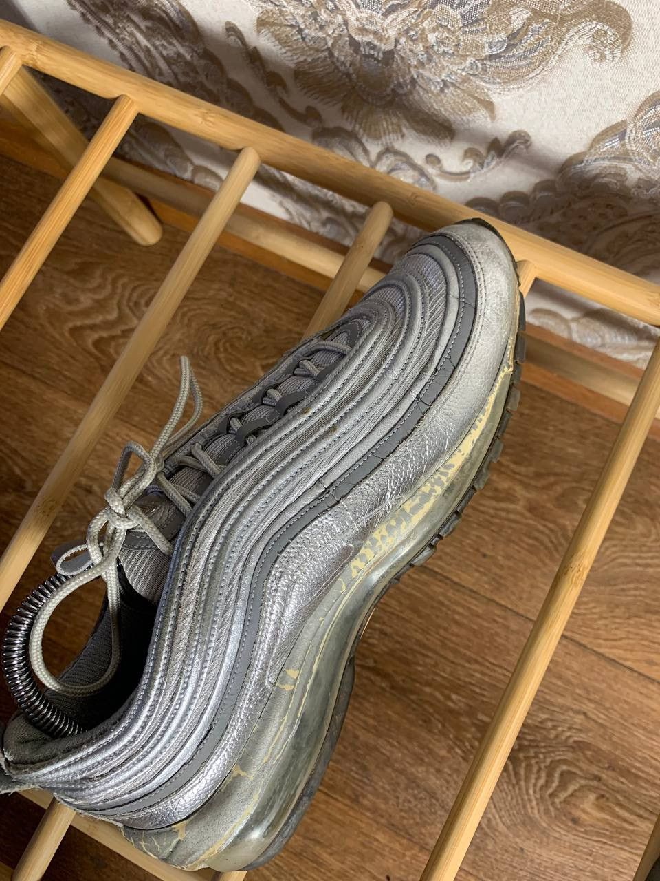 Nike × Vintage VERY RARE NIKE AIR MAX 97 SILVER REFLECTIVE DRILL SWOOSH Y2K Size US 8.5 / EU 41-42 - 10 Thumbnail