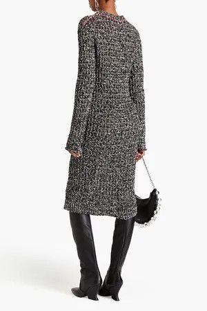 Acne Studios o1y0725 Midi Dress in Black/White Size M / US 6-8 / IT 42-44 - 3 Thumbnail