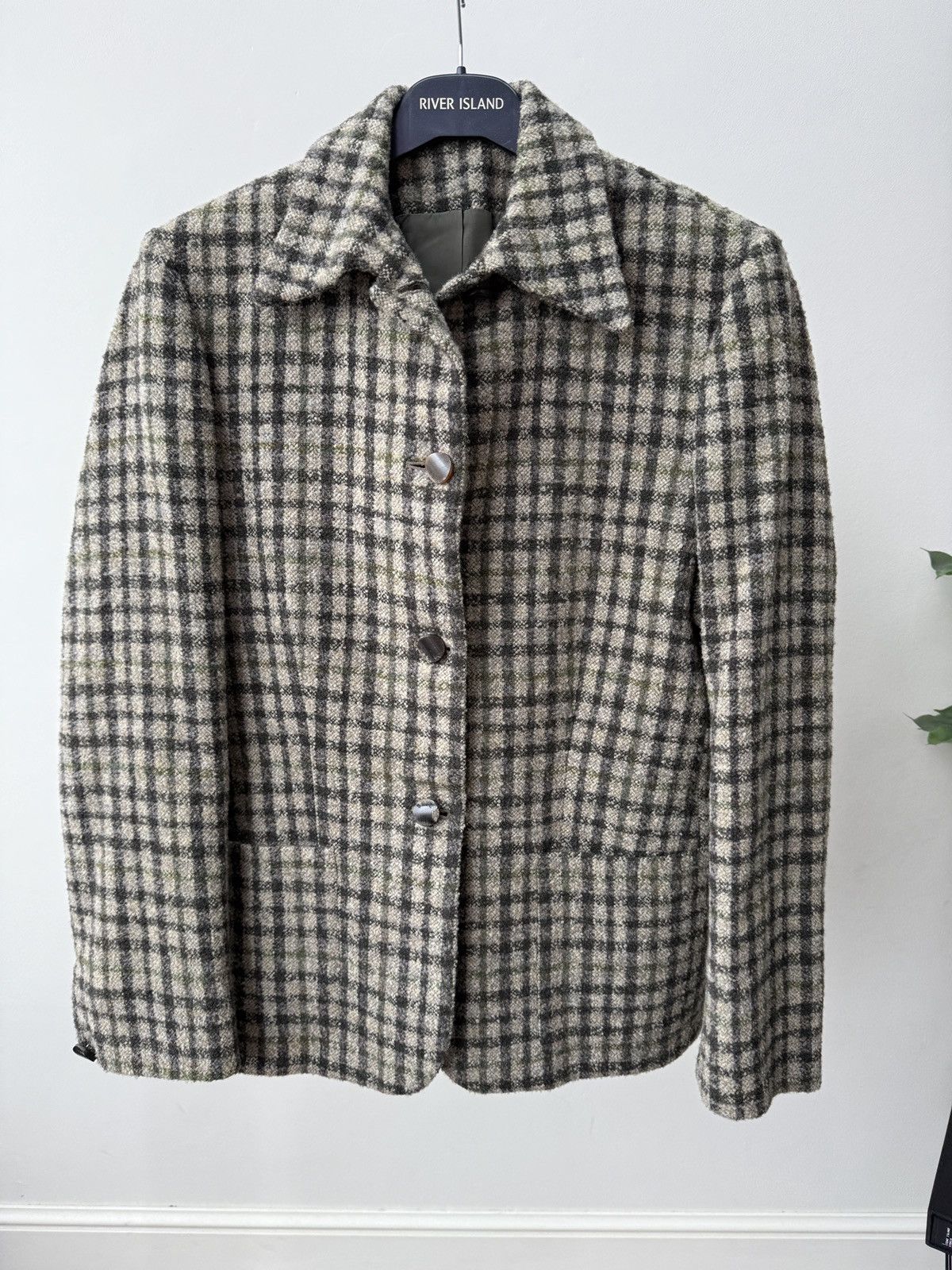 DAKS Vintage DAKS Signature Women’s Wool Blazer Jacket Check Size L / US 10 / IT 46 - 2 Thumbnail