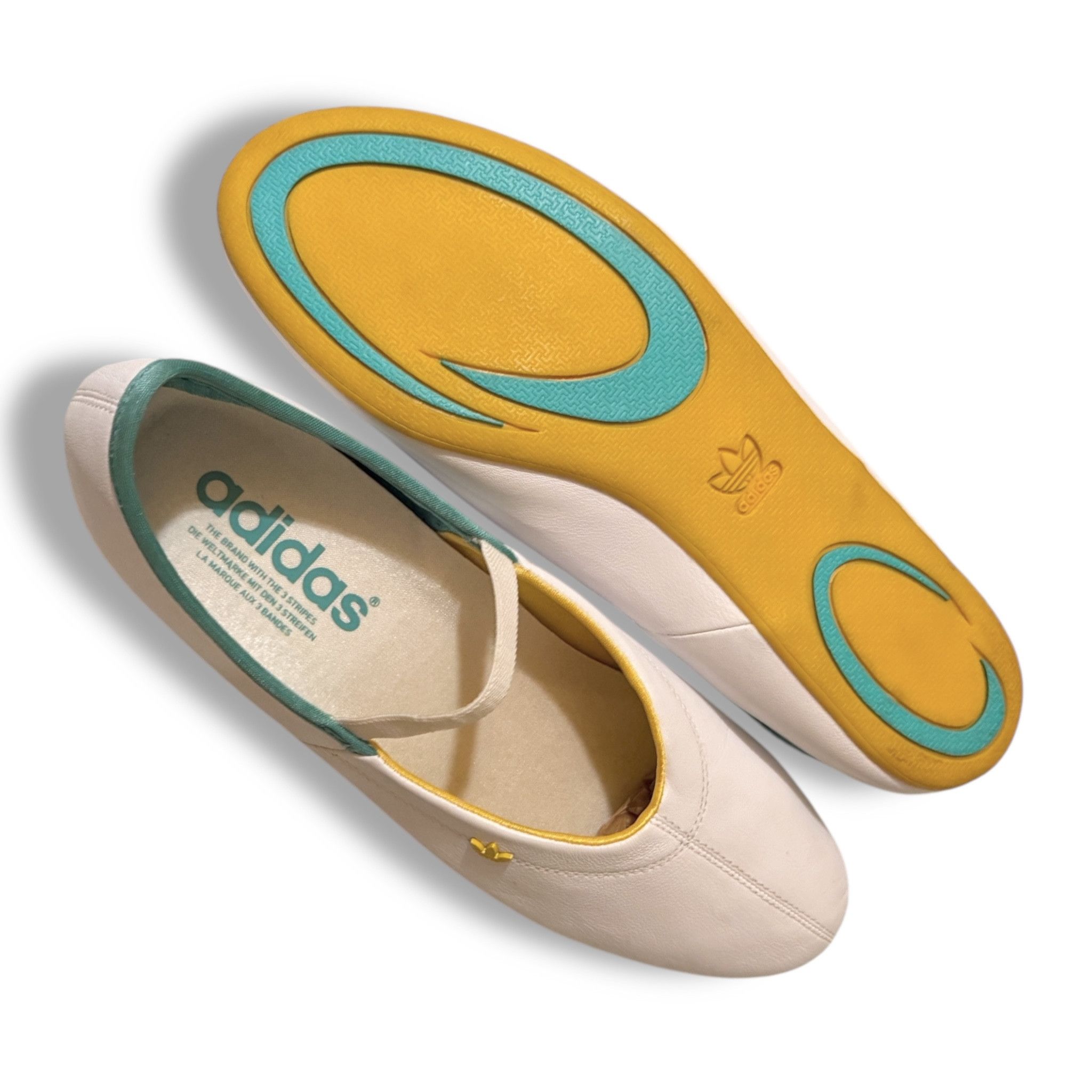 Adidas Iconic Adidas Vintage Ballet Flats Sneakers White 00s Size US 9 / IT 39 - 11 Thumbnail