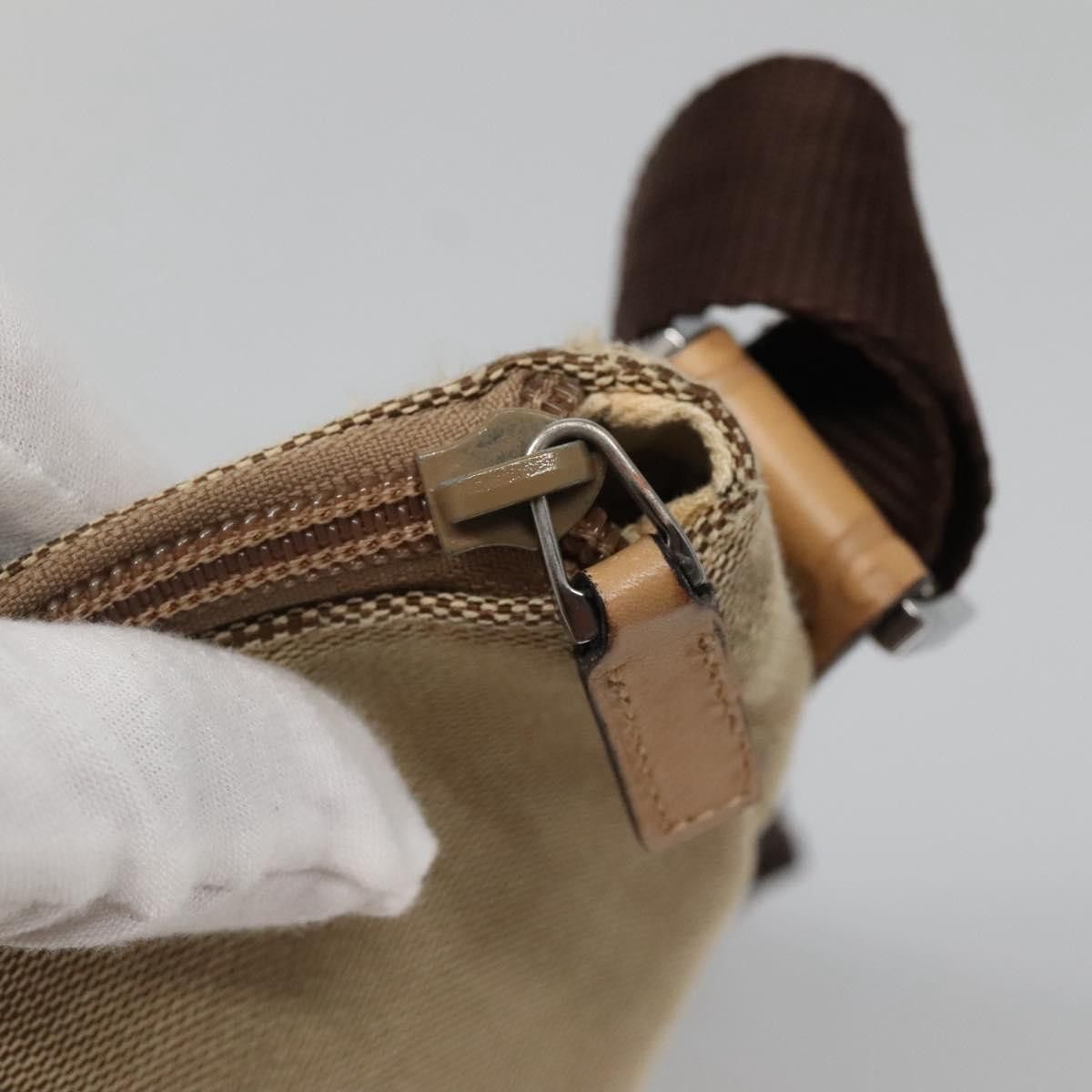 Gucci GUCCI Guccissima Shoulder Bag Canvas Beige Silver Size ONE SIZE - 15 Thumbnail