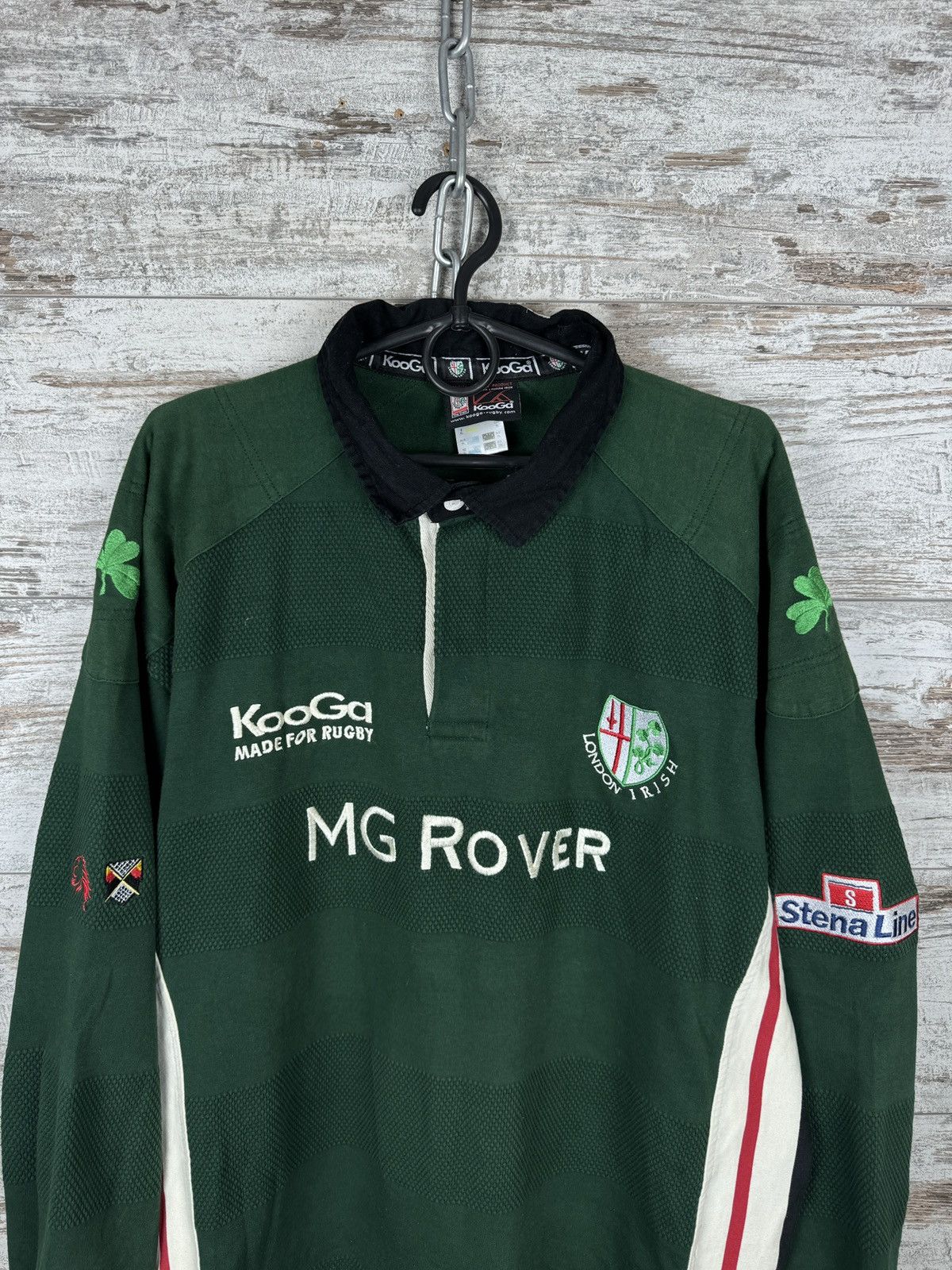 Vintage Mens Vintage KooGa London Irish rugby longsleeve sweatshirt Size US XL / EU 56 / 4 - 3 Thumbnail