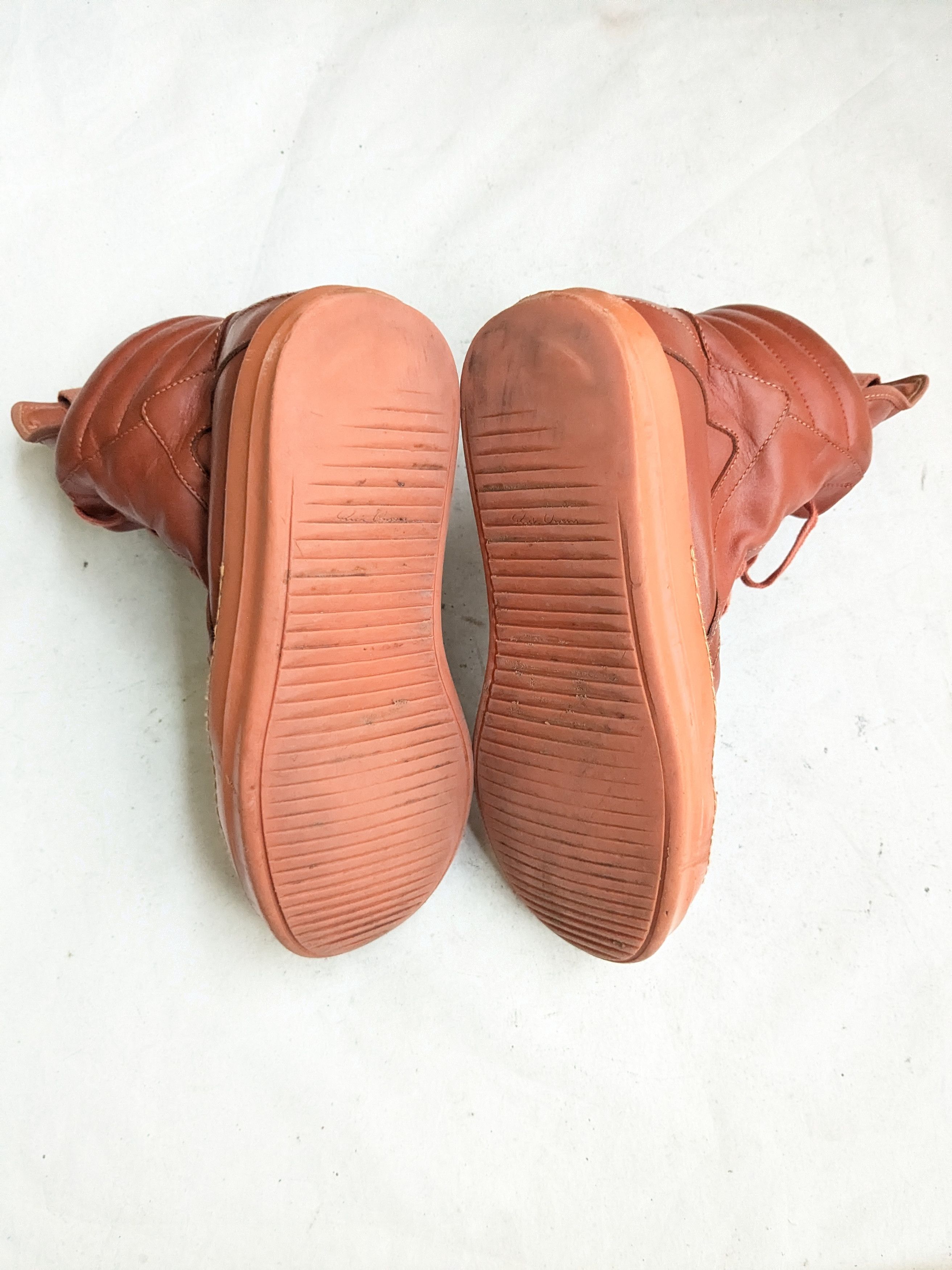 Rick Owens Rick Ownes Geobasket Papaya Orange 9 42 Leather Size US 9 / EU 42 - 20 Thumbnail