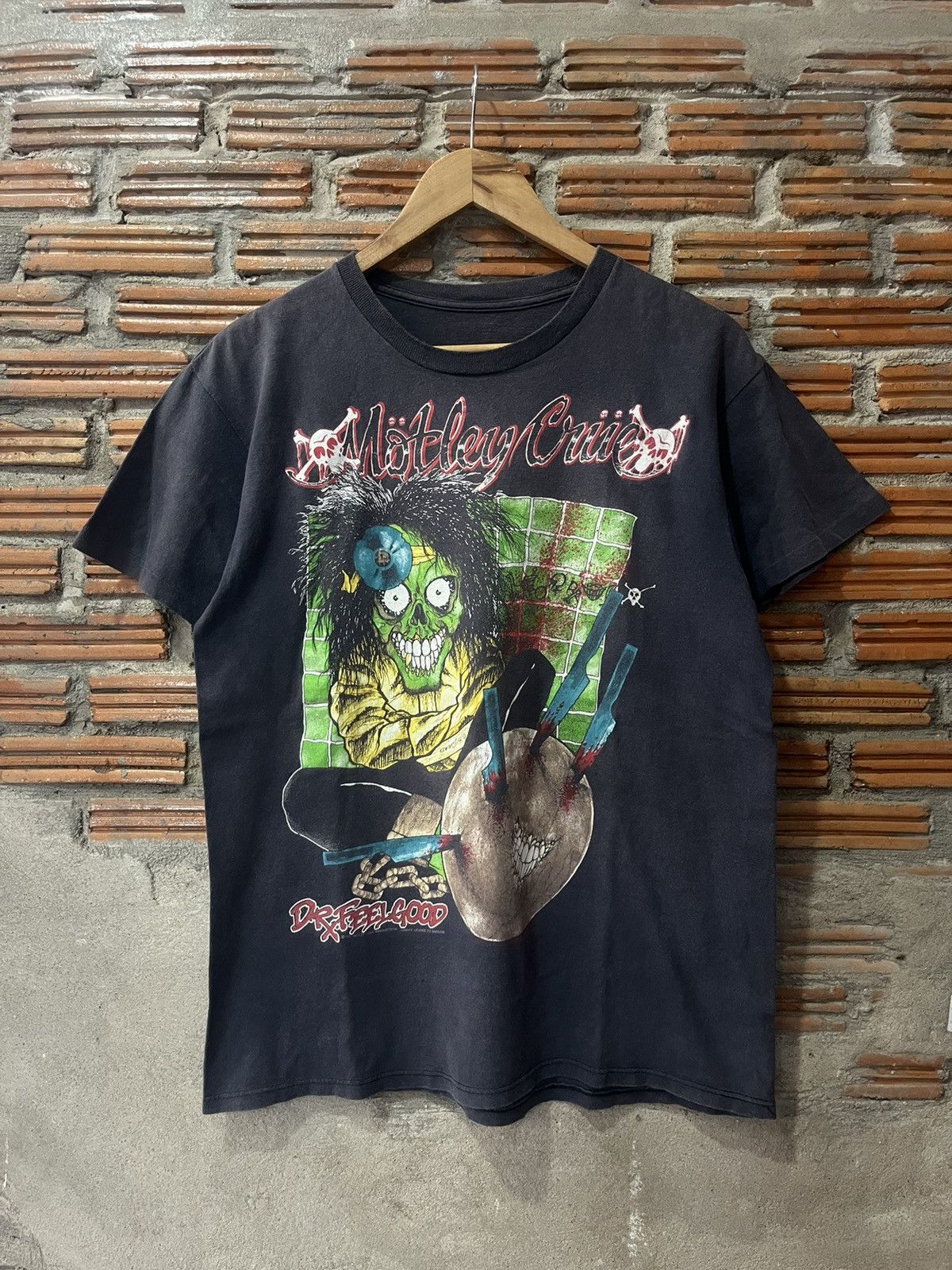 Band Tees Vtg Motley Crue Drx.FeelGood PusHead 1989’s Design Tshirt Size US L / EU 52-54 / 3 - 2 Thumbnail