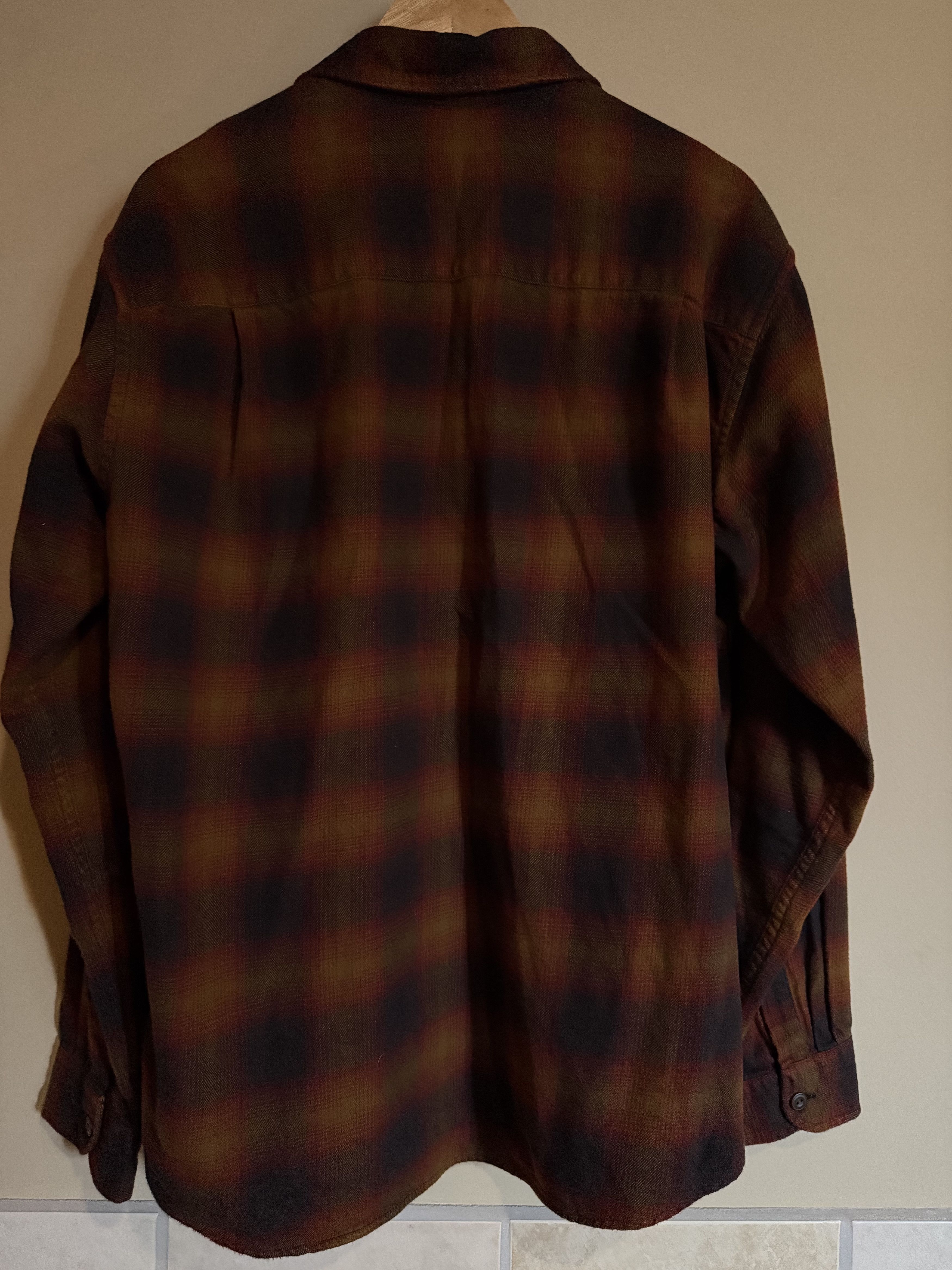 Uniqlo Uniqlo Russet Cotton Plaid L/S Shirt, Men's Large Size US L / EU 52-54 / 3 - 3 Thumbnail