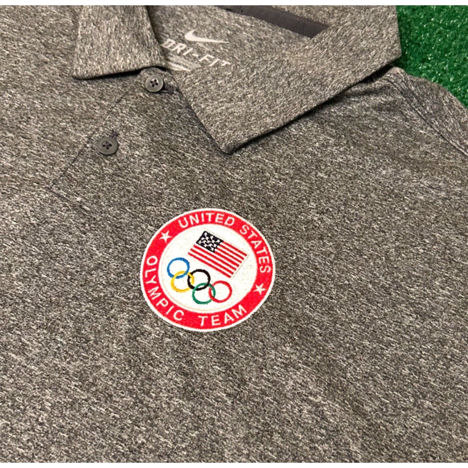 Nike VINTAGE Nike Olympic Team USA Polo Collard Shirt Dri Fit Mens XXL Golf United States Size US XXL / EU 58 / 5 - 2 Thumbnail