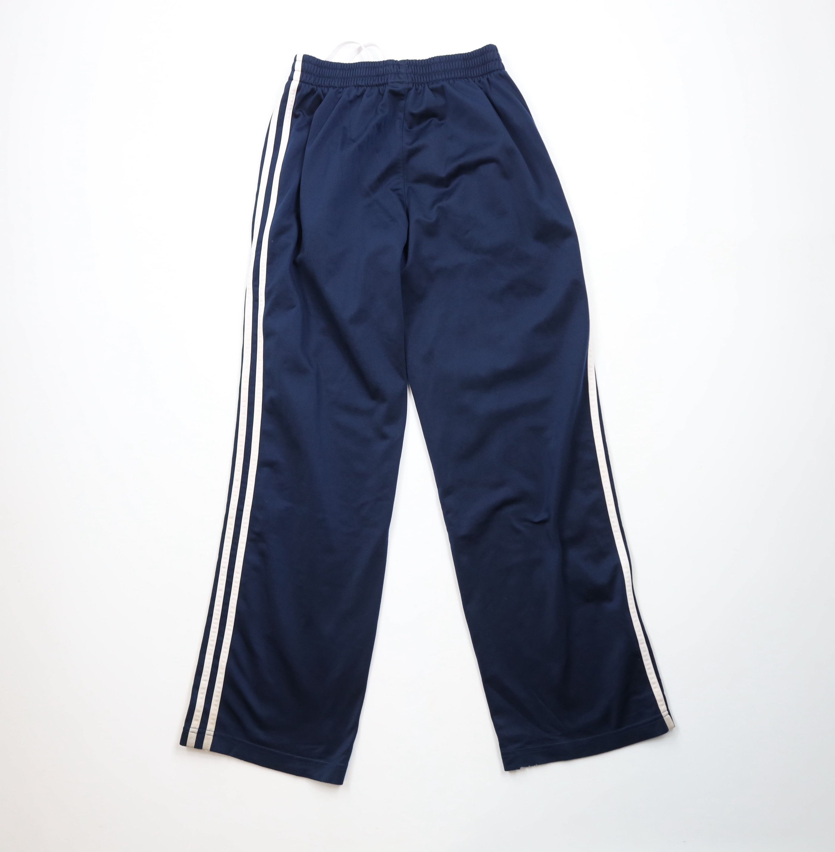 Adidas × Vintage Vintage Adidas Striped Wide Leg Sweatpants Pants Navy Blue Size US 34 / EU 50 - 12 Thumbnail