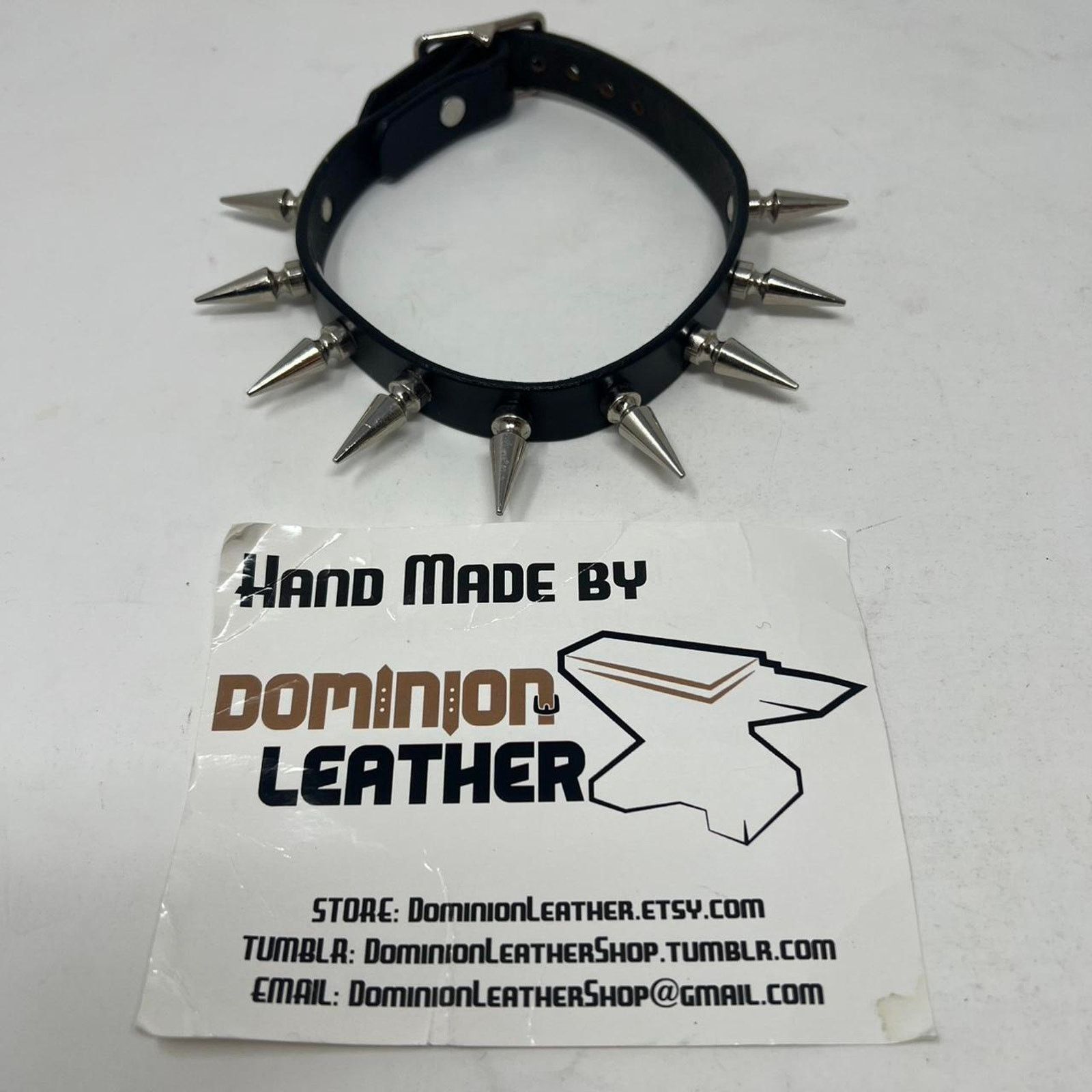 Seditionaries Dominion leather studded hand made punk choker Size ONE SIZE - 1 Thumbnail