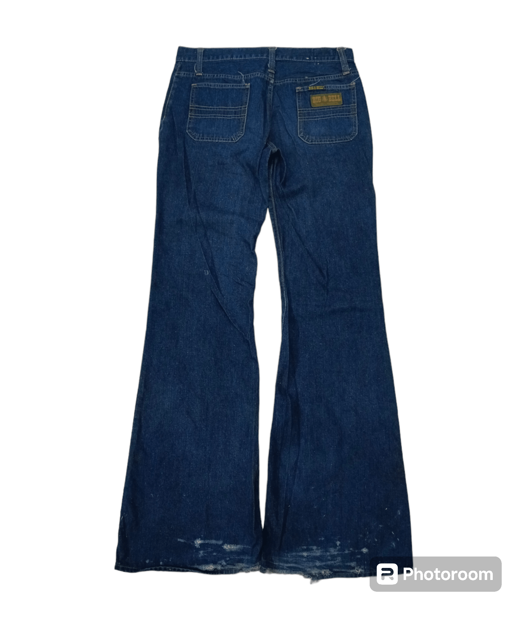 Vintage SICK SUPER FLARE BIG BELL DENIM PANTS Size US 30 / EU 46 - 2 Thumbnail