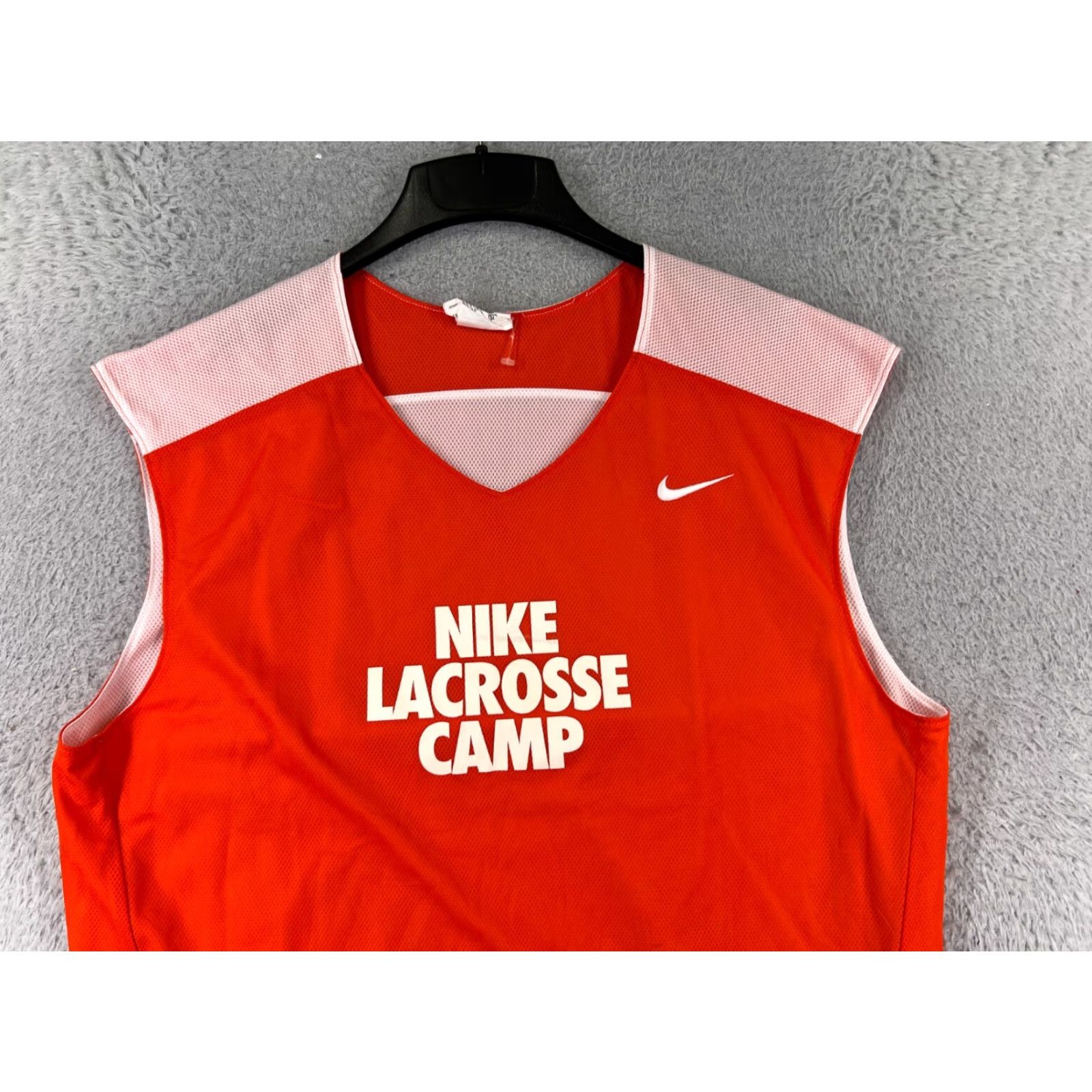Nike Nike Lacrosse Camp Jersey Mens Large Red Sleeveless Jersey Camp Nike Lacrosse Camp Jersey Mens Large Red Sleeveless Size US L / EU 52-54 / 3 - 7 Thumbnail