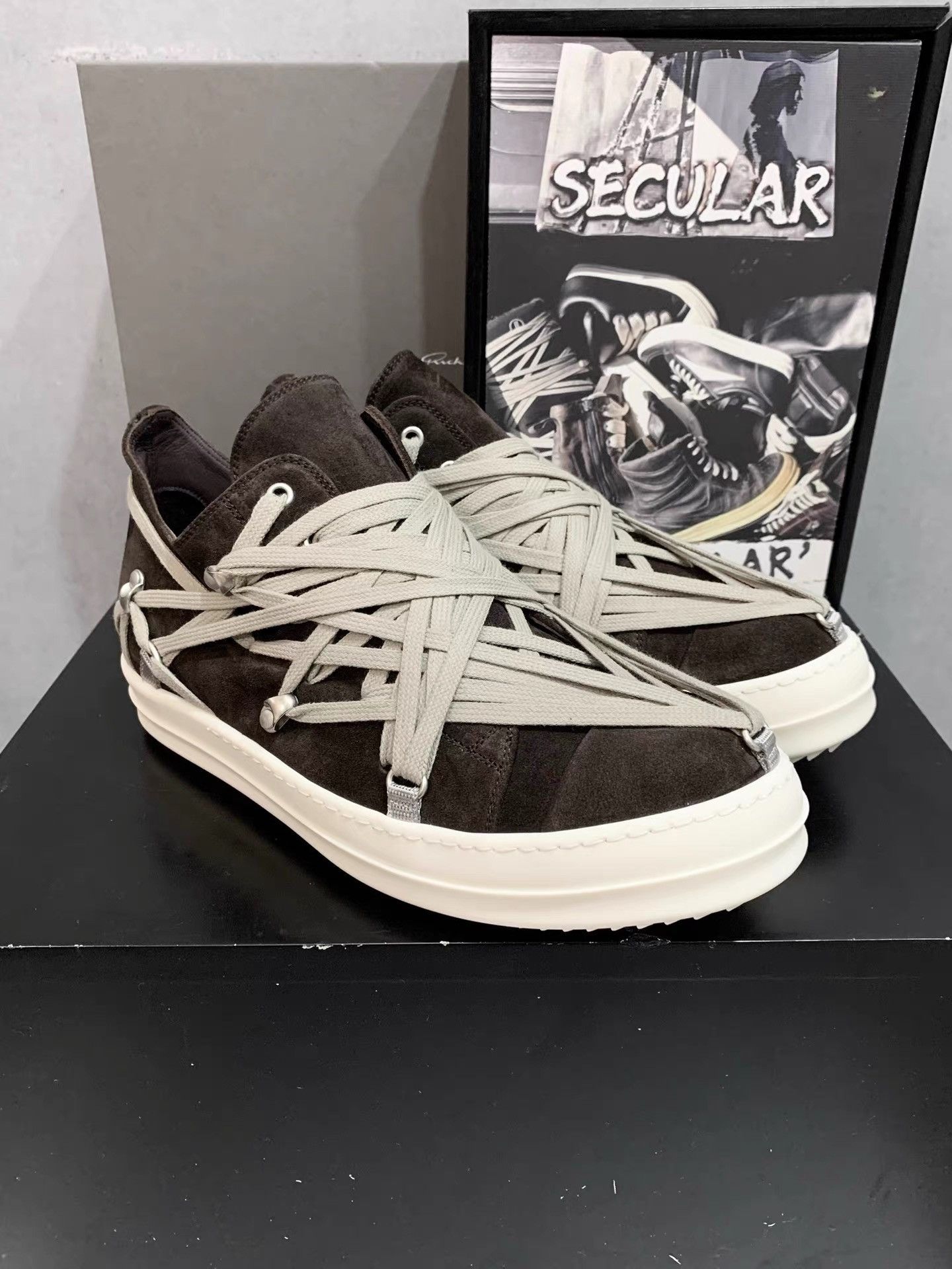 Rick Owens Rick Owens 25SS Crazy Strap Low-Top Sneakers K34 Size US 8 / EU 41 - 3 Thumbnail