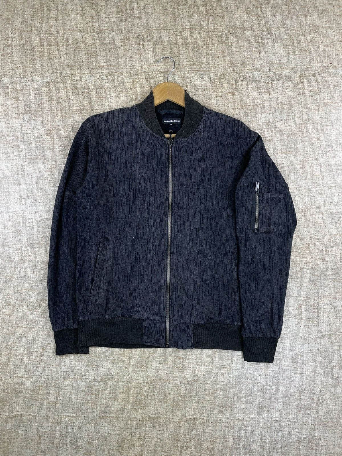 Vintage Semantic Design Japanese Brand Bomber Style Jacket