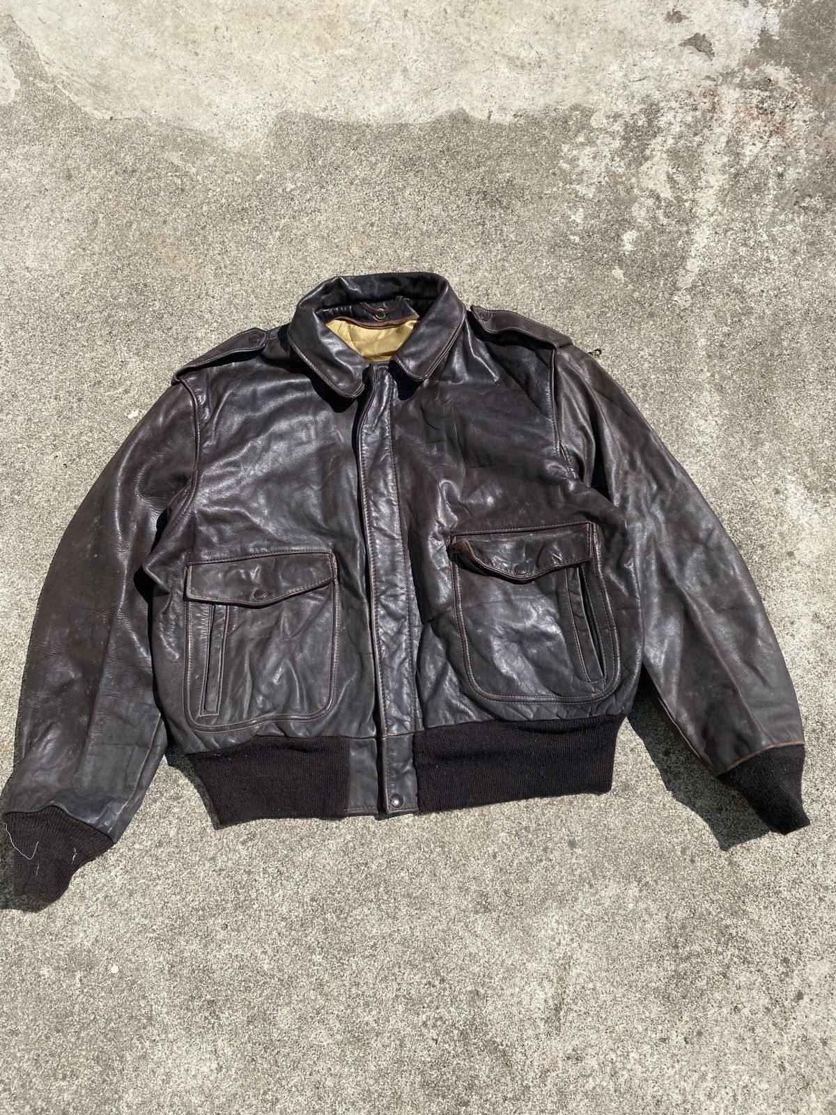 Schott 90s Schott Leather Jacket Size US M / EU 48-50 / 2 - 2 Thumbnail