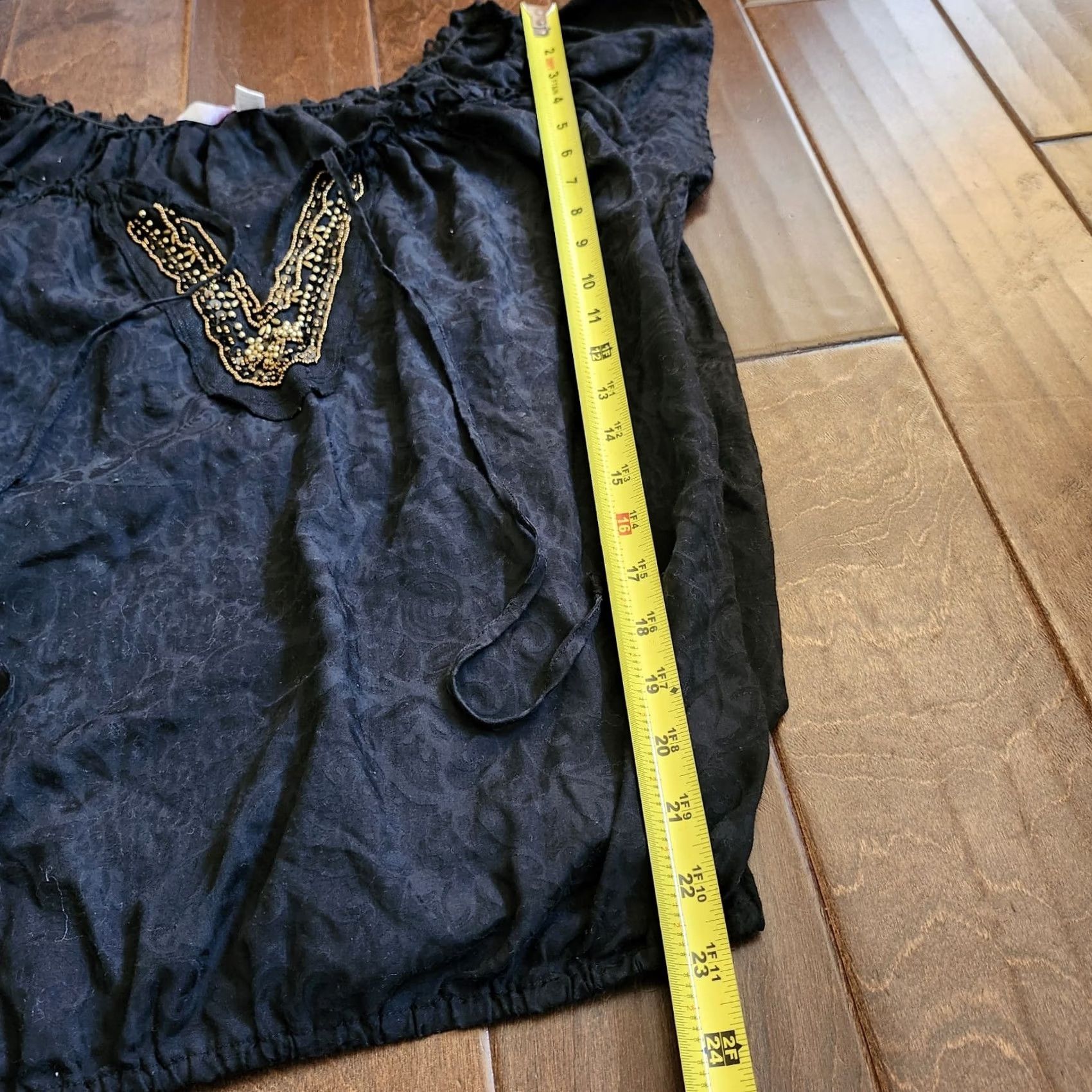 Vintage 6 Degrees Blouse L Black Women JUNIOR Floral Sleeveless Top Size Size L / US 10 / IT 46 - 6 Thumbnail