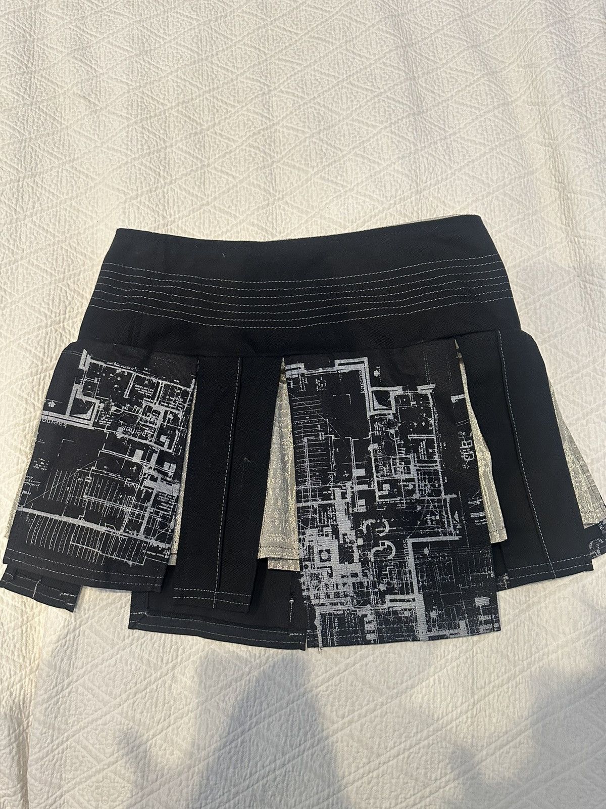 Custom Buckle Micro Mini Skirt