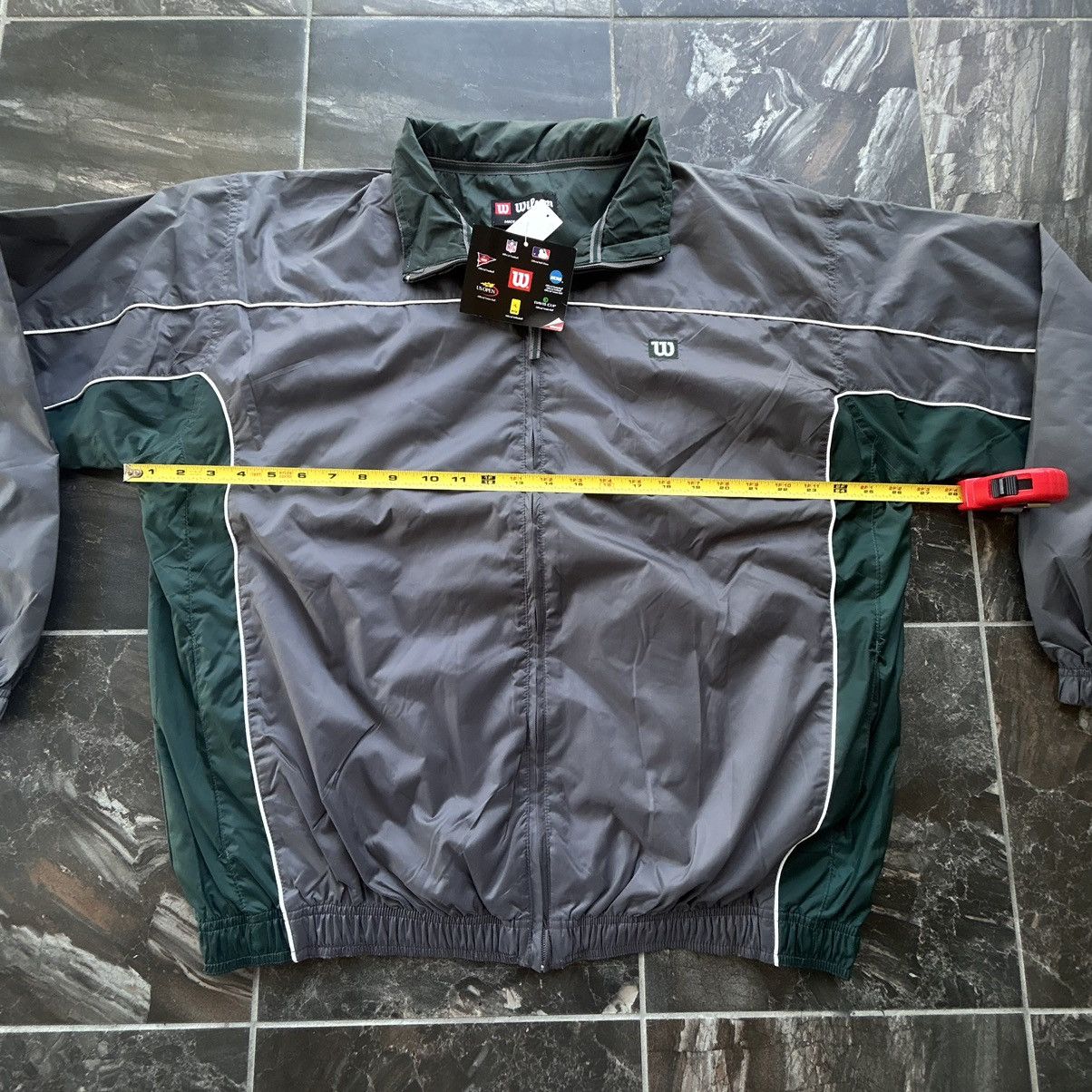 Wilson Vintage 90’s Wilson Athletics Green Windbreaker Tracksuit Size US XL / EU 56 / 4 - 6 Thumbnail