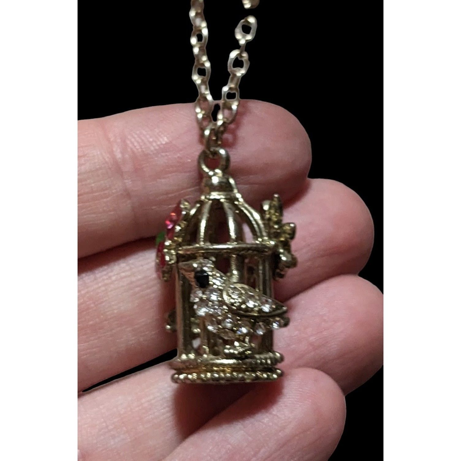 Other Cottagecore Gold Floral Birdcage Necklace Size ONE SIZE - 10 Thumbnail