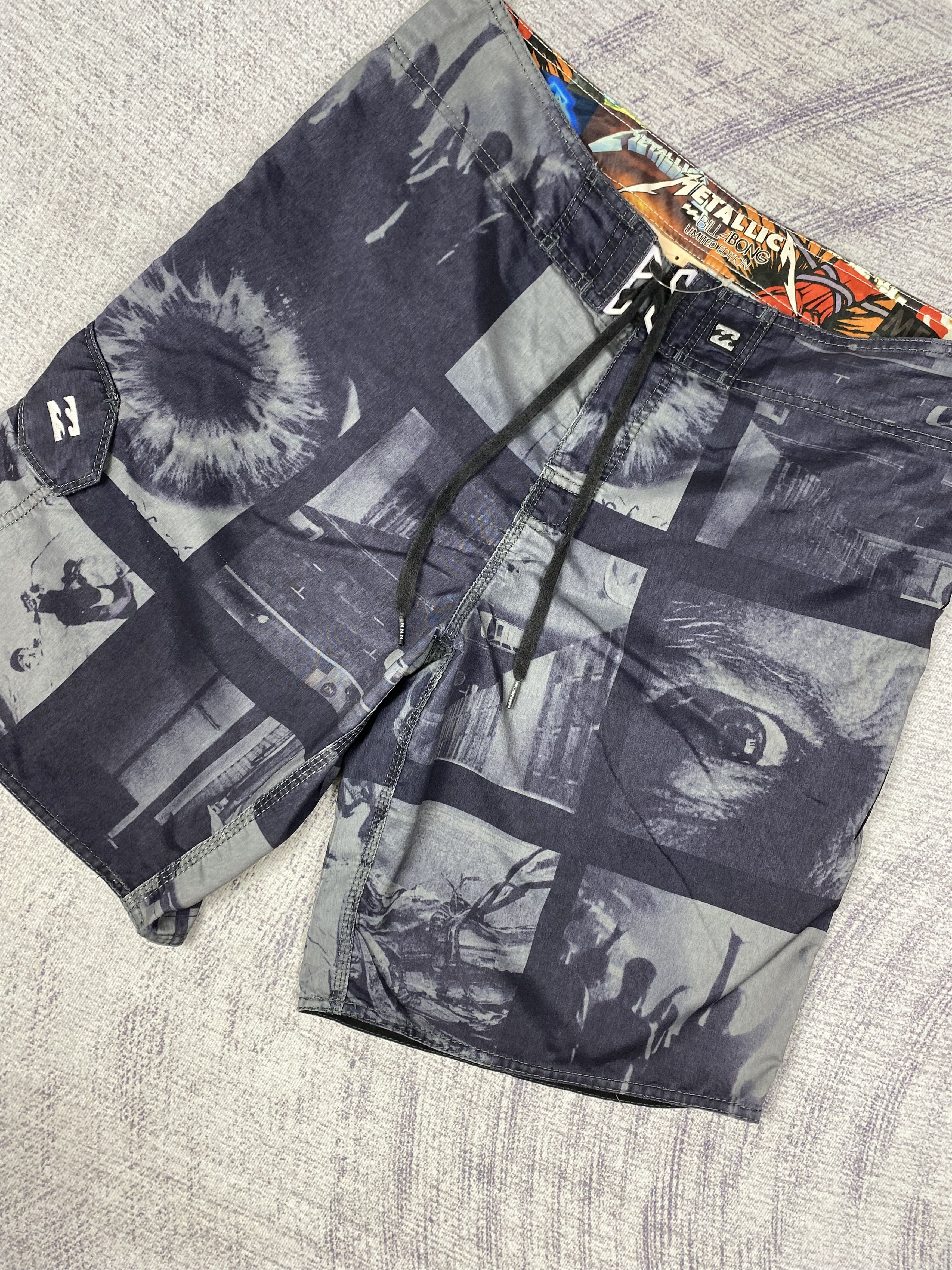 Metallica Vintage Metallica x Billabong Surf Beach Short Pants P0491 Size US 36 / EU 52 - 3 Thumbnail