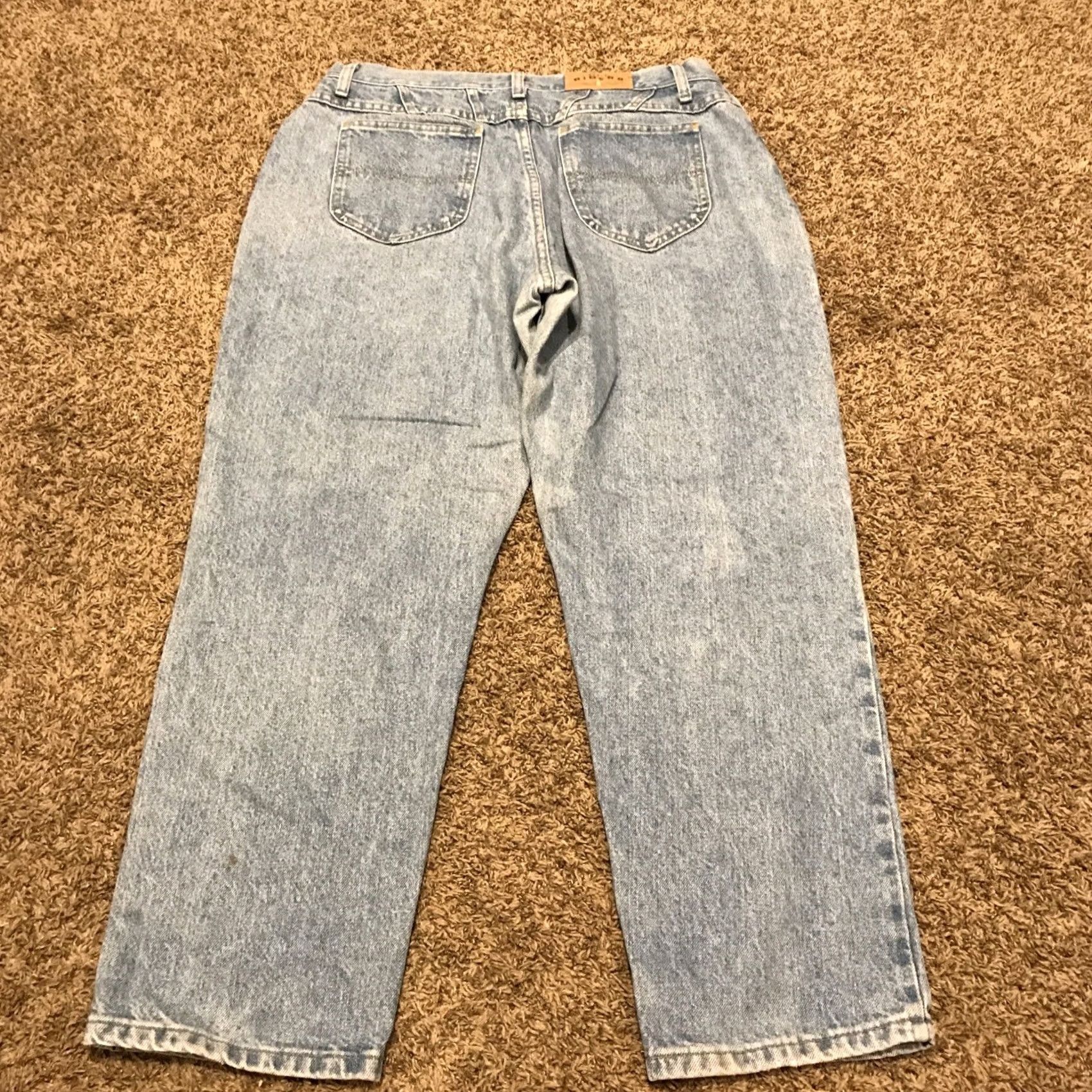 Denime VINTAGE Denim Riders Jeans Womens 16P Cotton Blue Jeans A36 High Rise 90s Mom Style Petite Womens Size 38" / US 16 / IT 52 - 4 Thumbnail