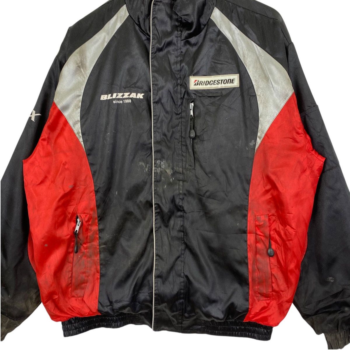 Vintage BLIZZAK VRX BRIDGESTONE Racing Team Formula1 Windbreaker Size US XL / EU 56 / 4 - 3 Thumbnail