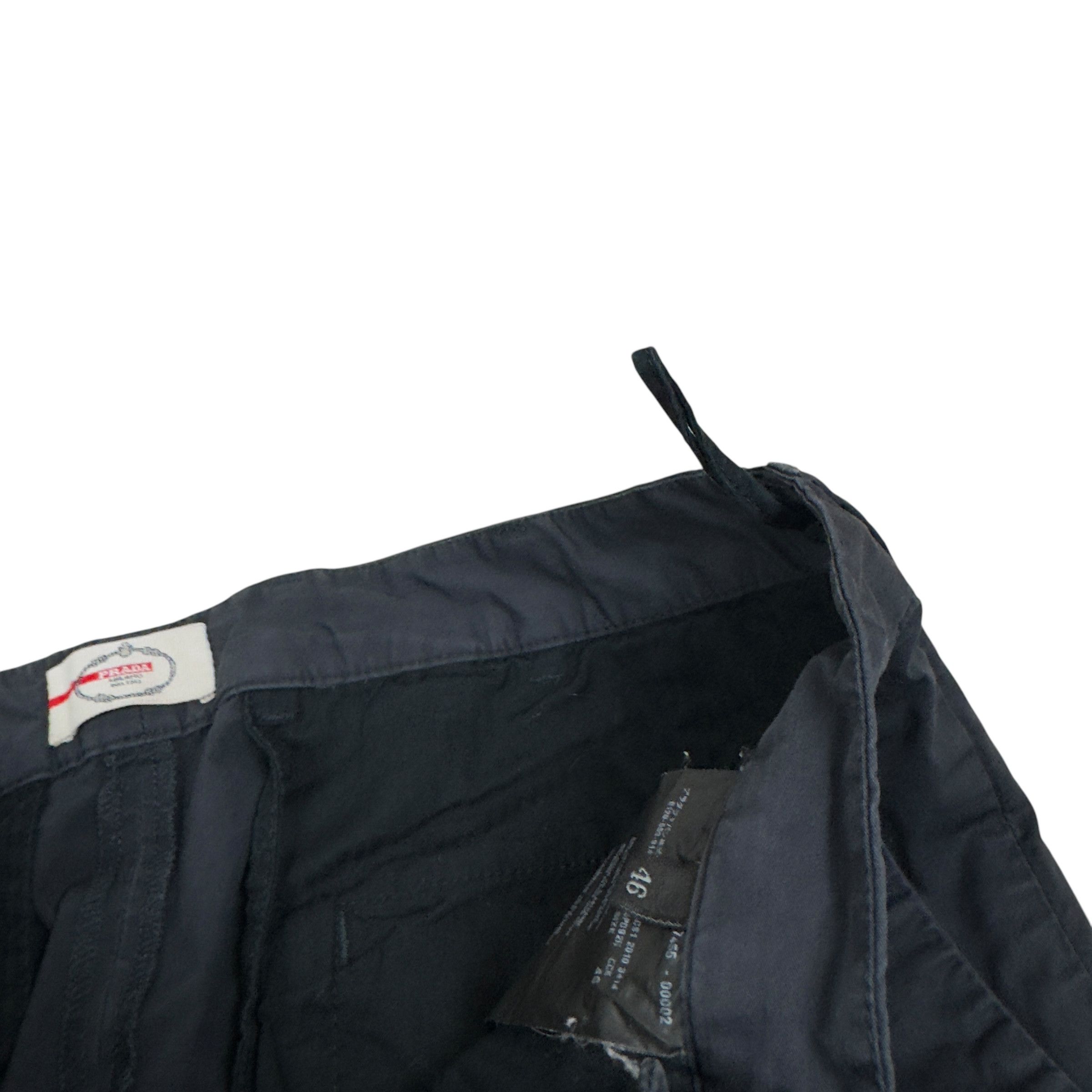 Designer × Prada Prada Milano Men's Blue Cotton Straight Leg Dress Pants 46 Size US 32 / EU 48 - 7 Thumbnail
