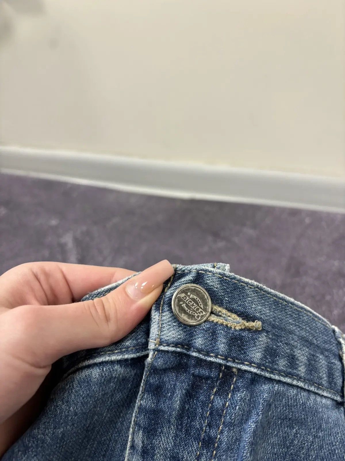 Dickies × Vintage Vintage Dickies Y2K Blue Denim Hype Baggy Jeans Size US 36 / EU 52 - 12 Thumbnail