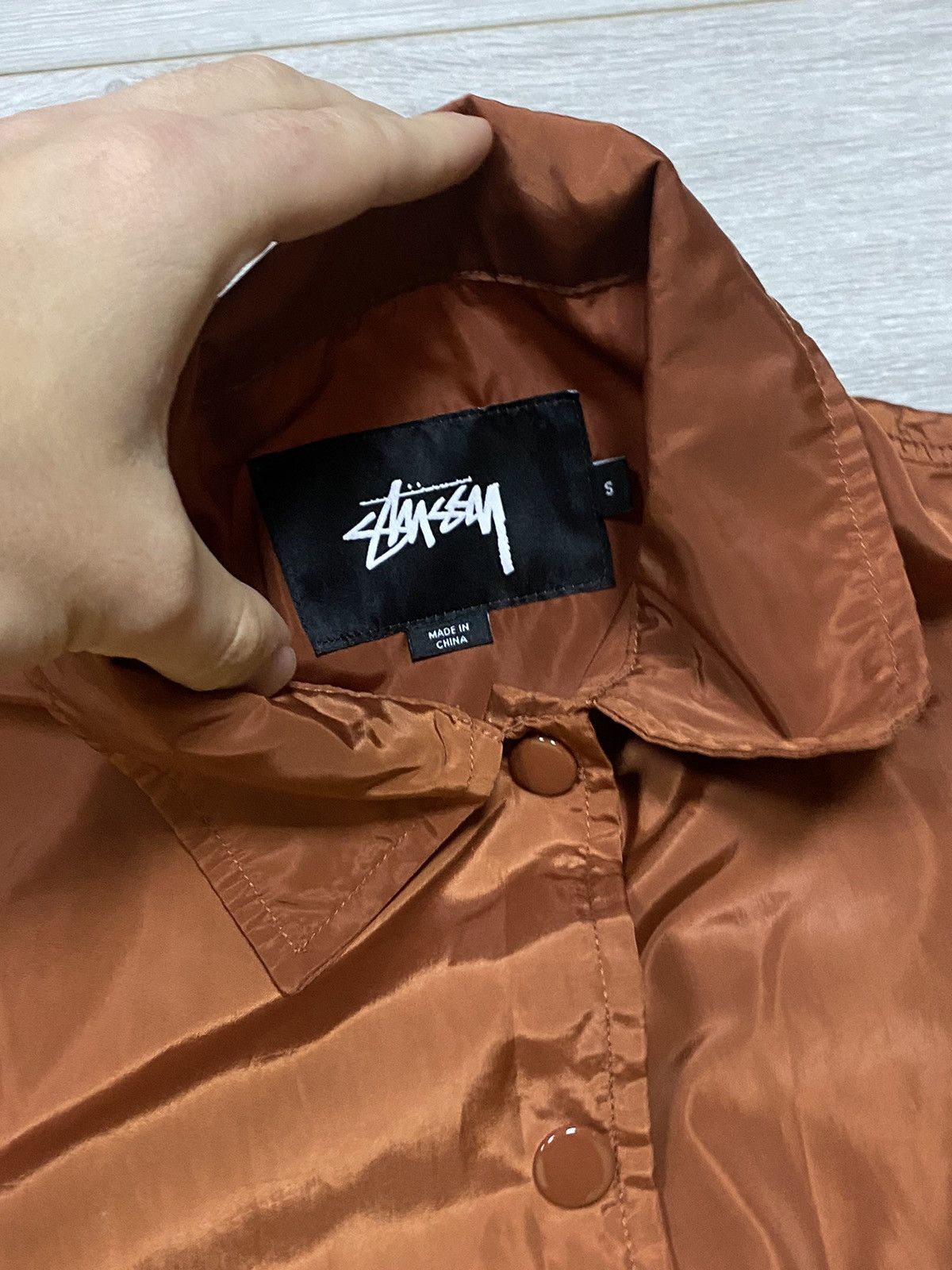 Stussy Stussy coach buttons jacket big logo back Size US S / EU 44-46 / 1 - 4 Thumbnail