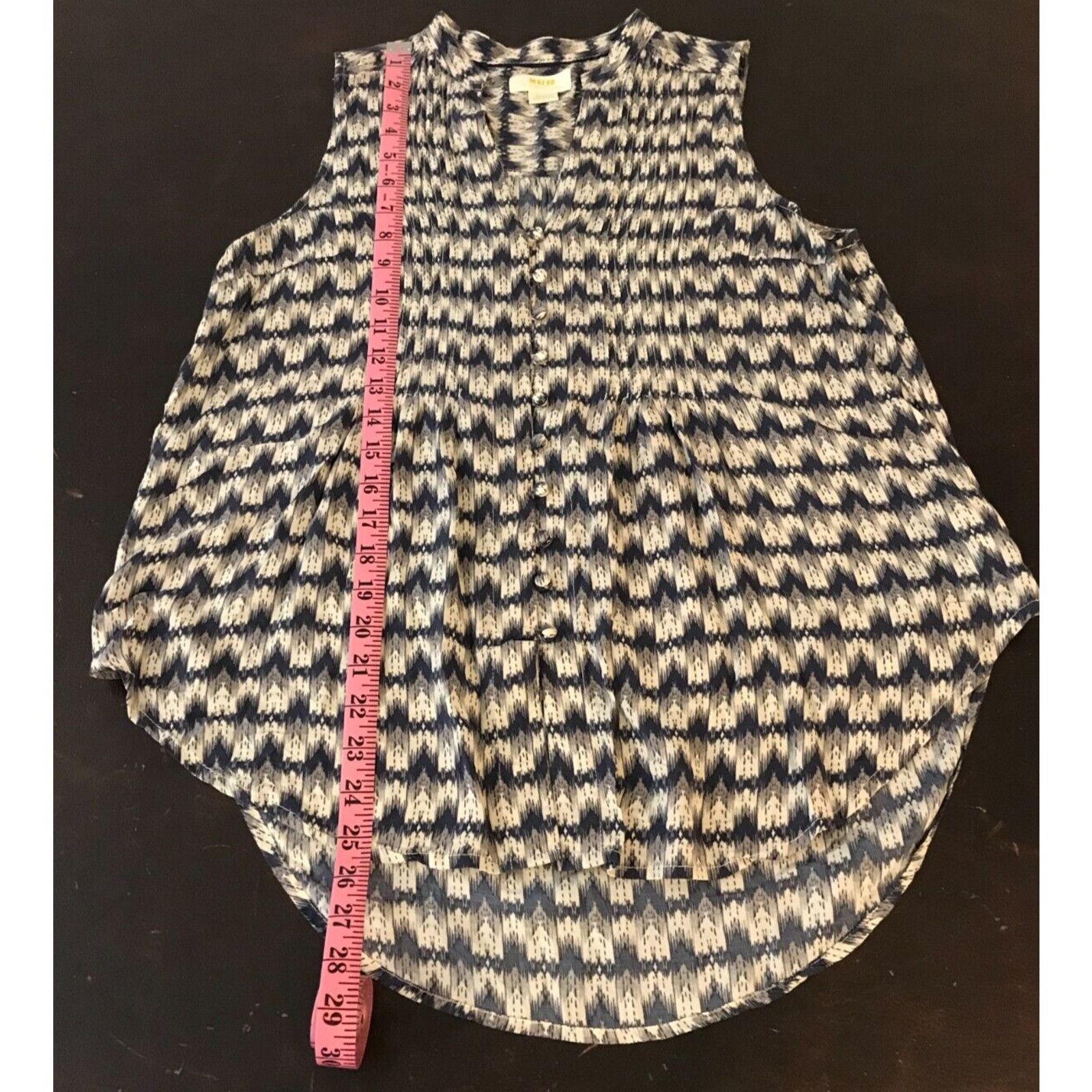 Anthropologie Anthropologie Maeve Petunia Pintucked Blue Tank - Size Small Size S / US 4 / IT 40 - 8 Thumbnail