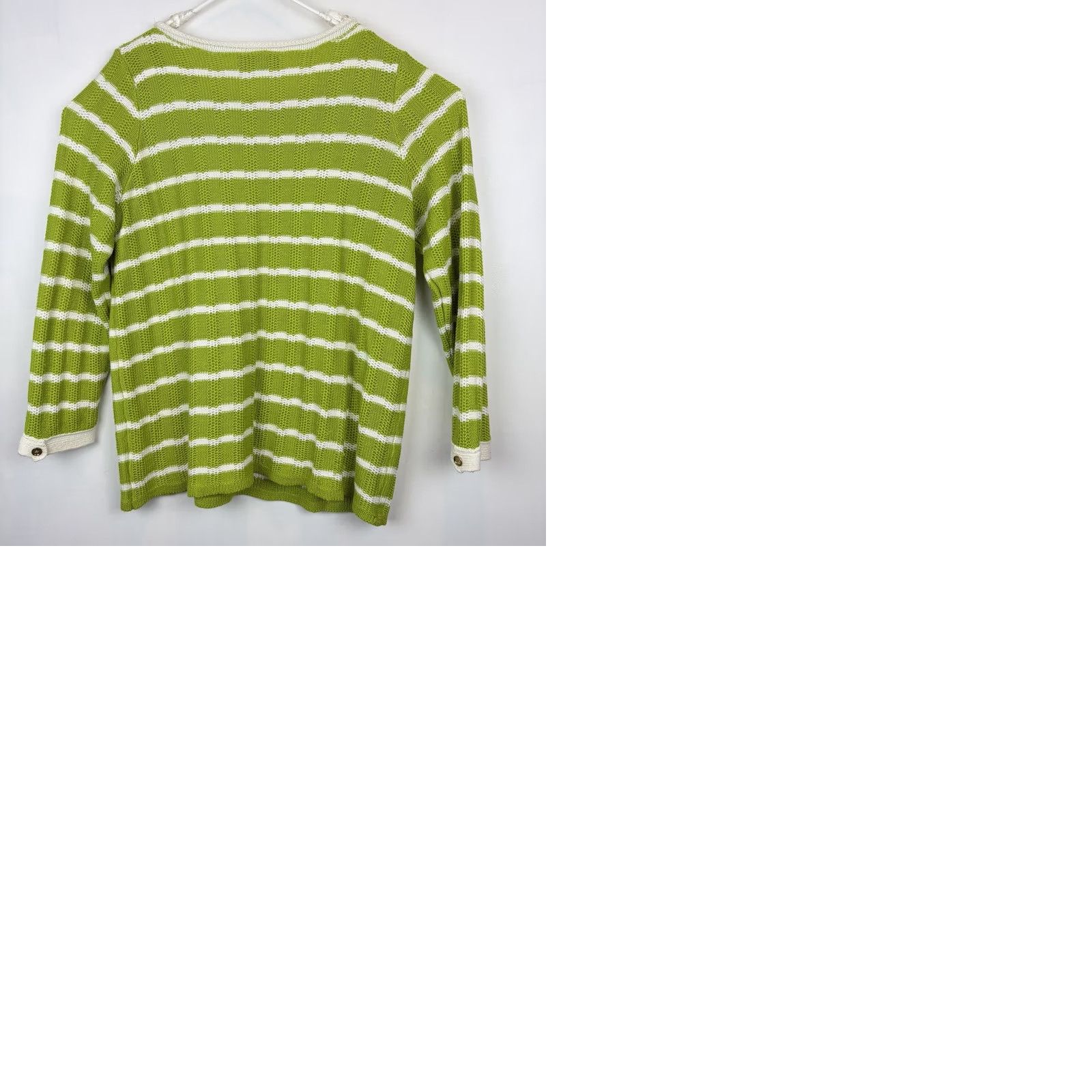 Jones New York Jones New York Sweater Womens 3X Green Signature Stripe Knit Pullover Roll Neck Size XXL / US 16-18 / IT 52-54 - 9 Thumbnail